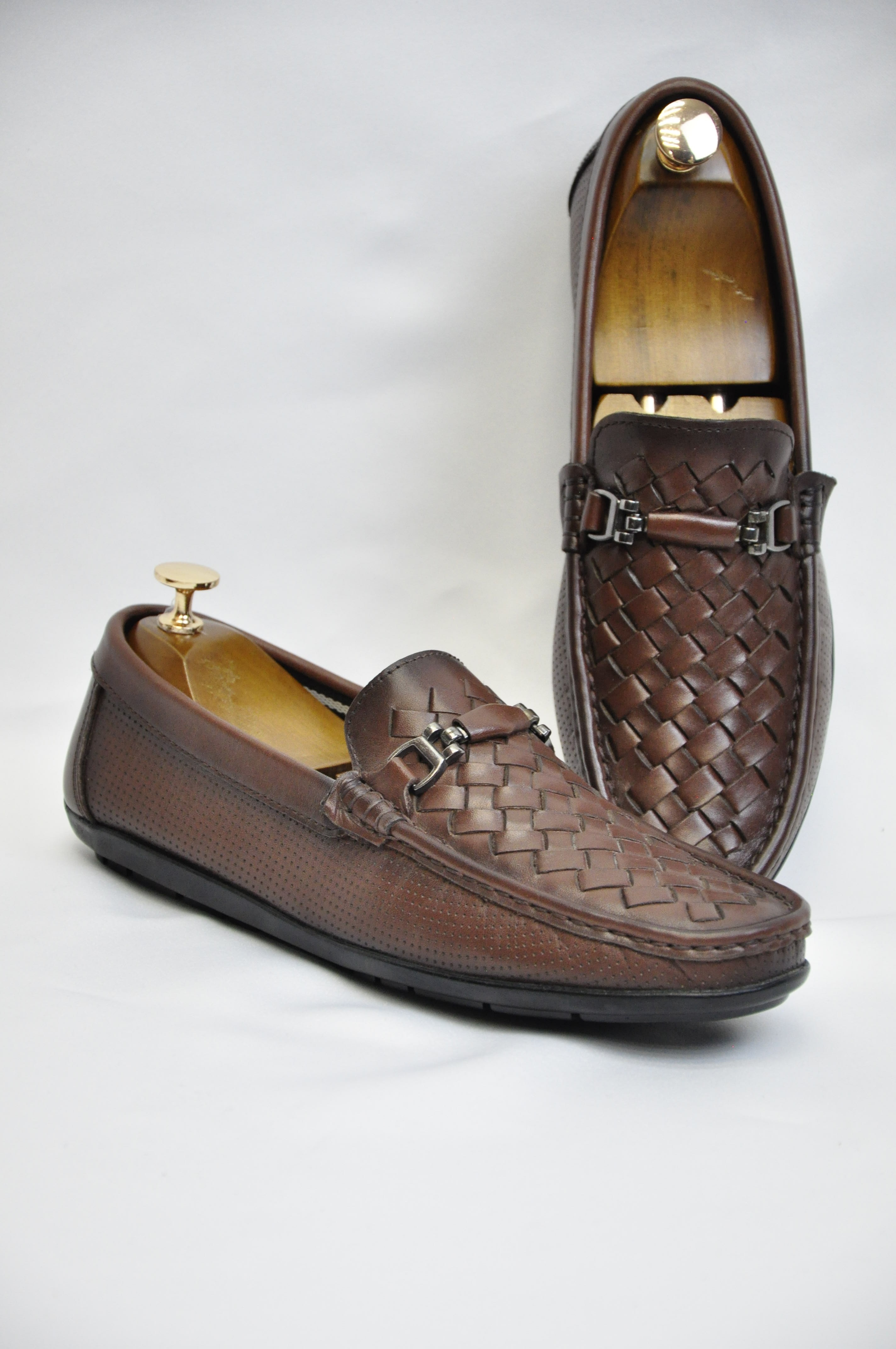 Roc Model Kroko Desenli Hakiki Natural Deri Loafer Ayakkabı - Kahverengi