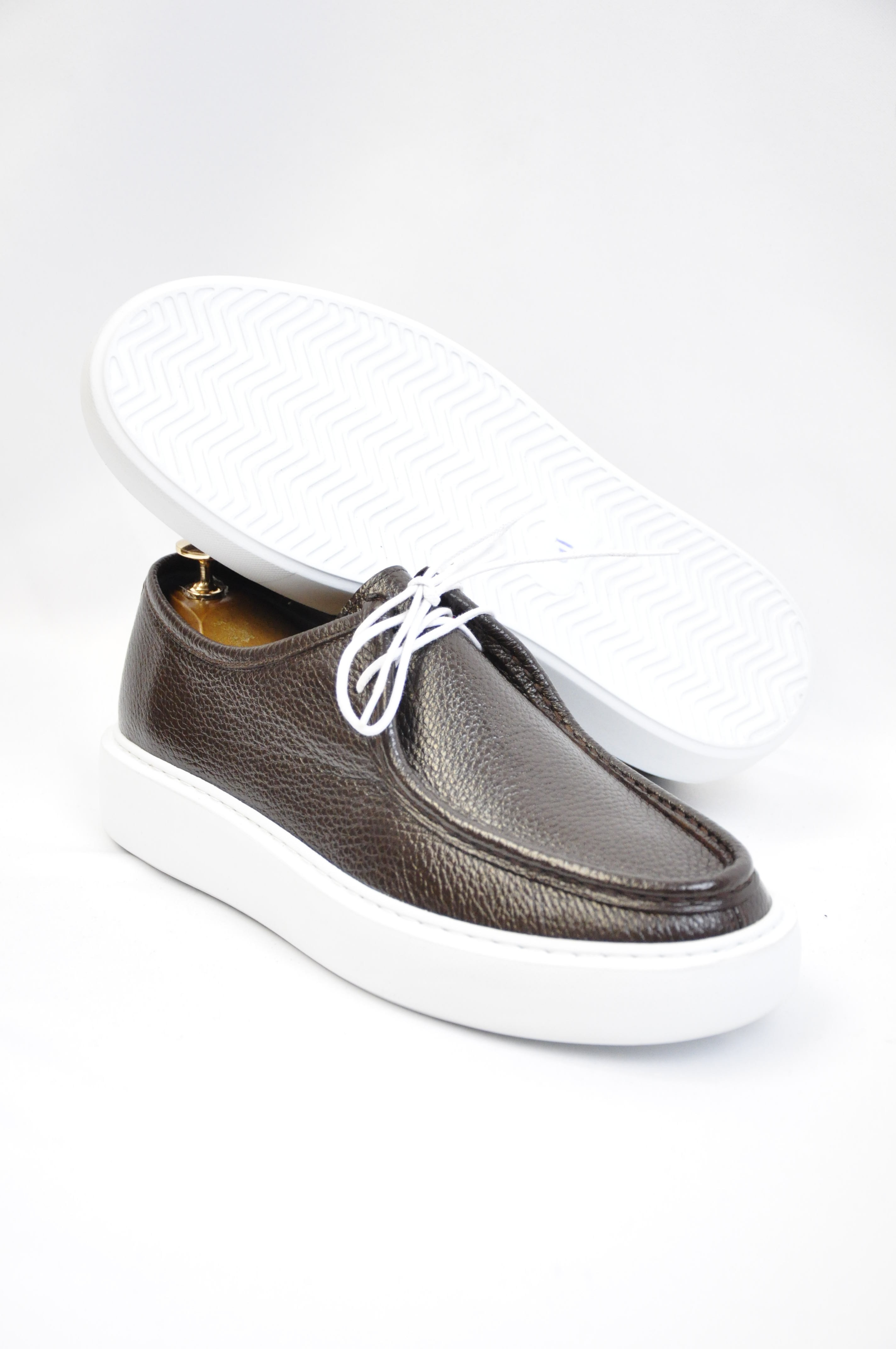 Leo Model Hakiki Natural Floater Deri Loafer Ayakkabı - Kahverengi