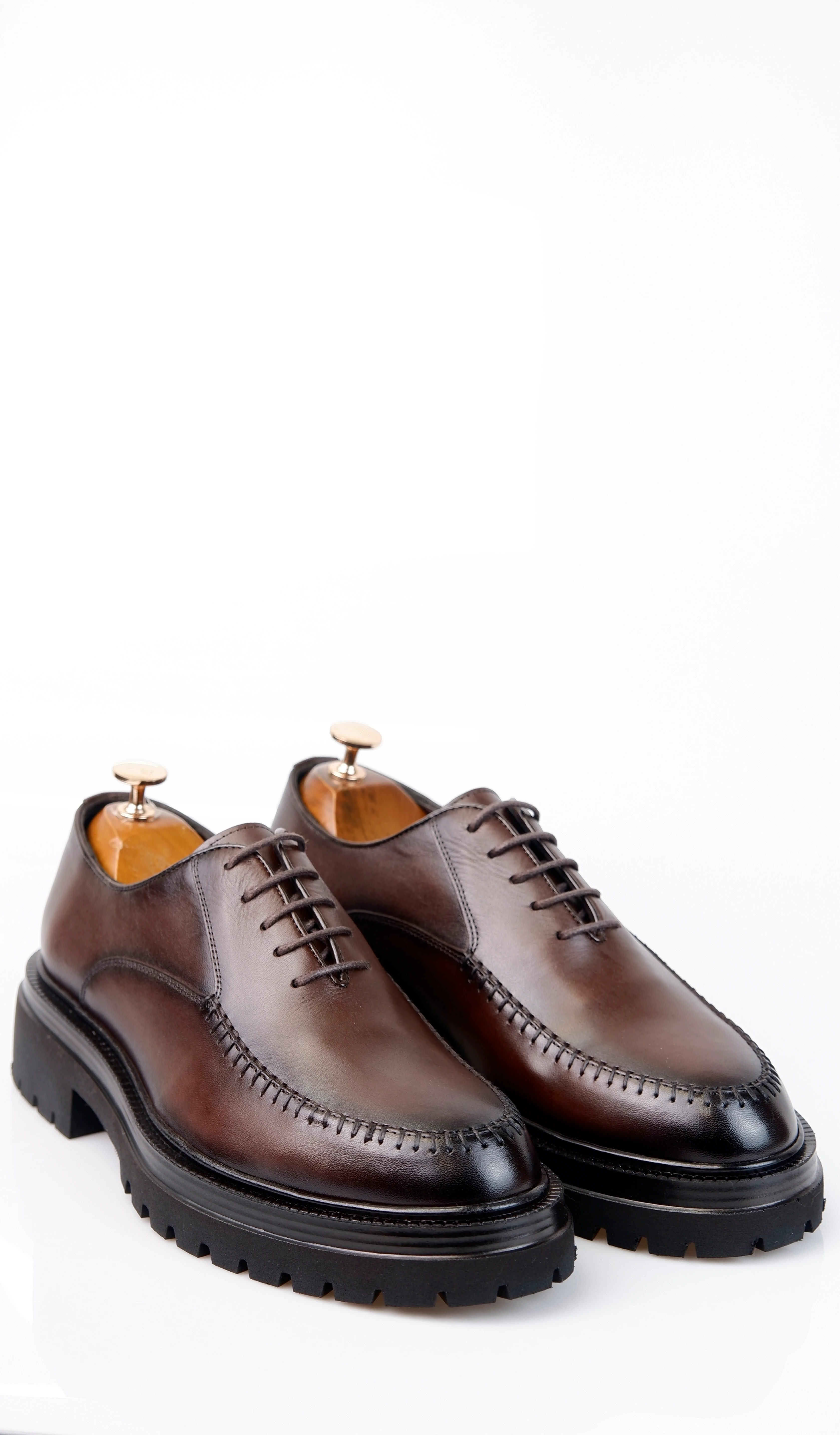 Brogue Model Haiki Natural Deri Casual Ayakkabı - Kahverengi