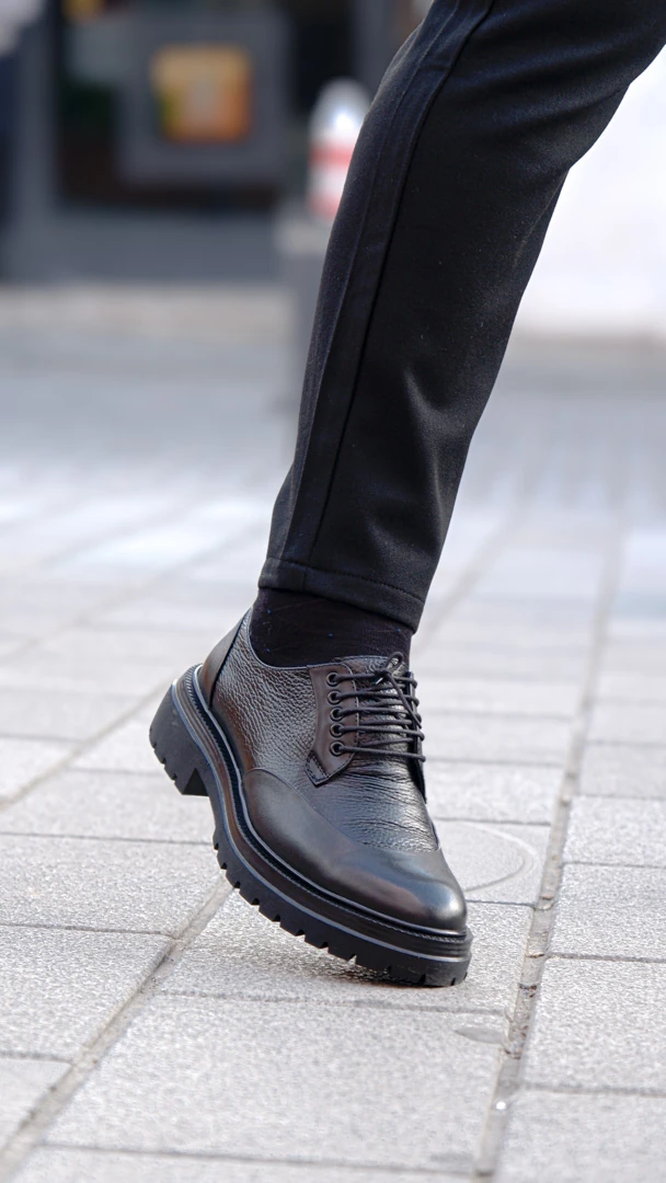 Titan Model Hakiki Floater Kombinasyon Deri Ayakkabı