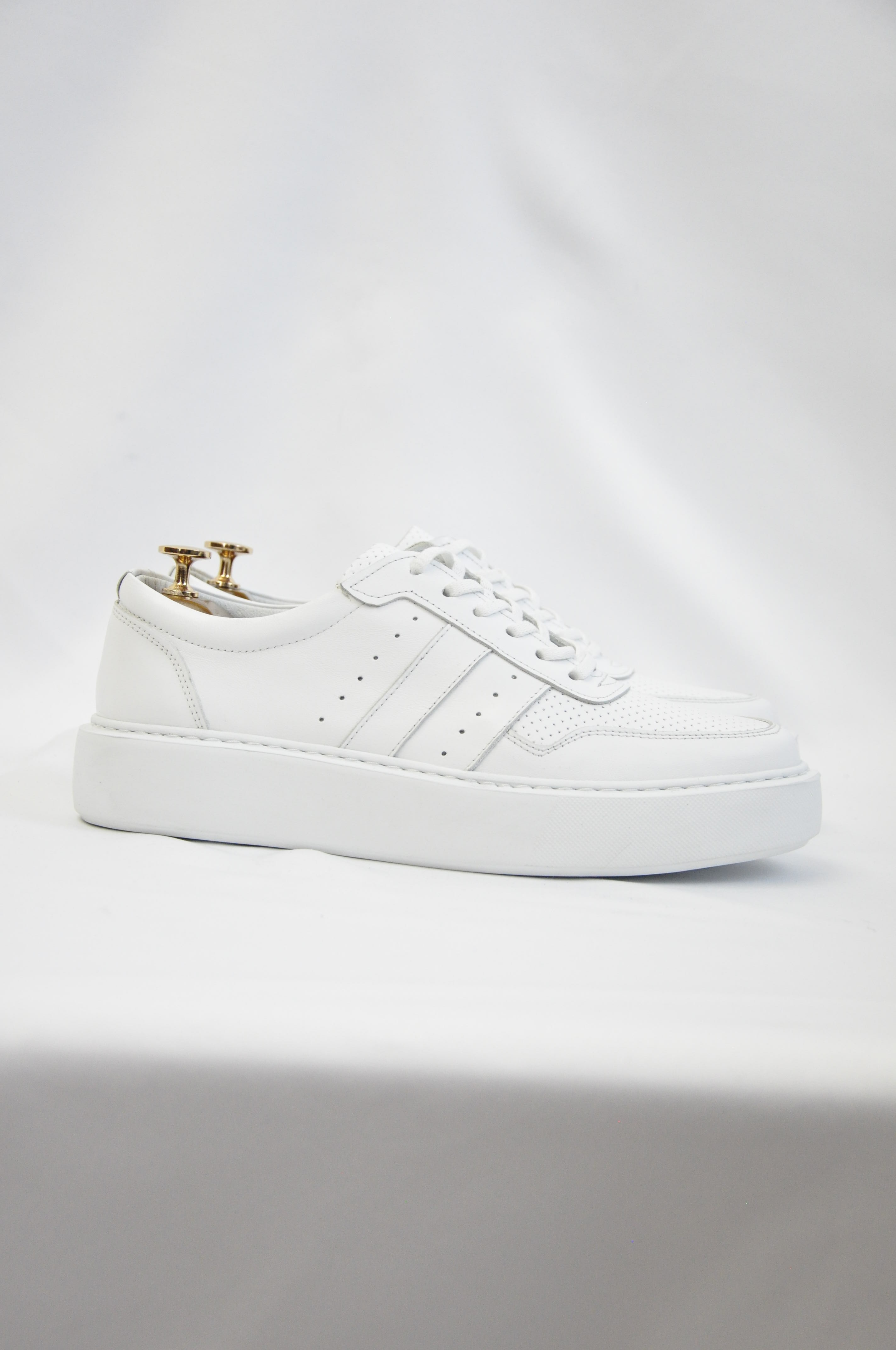 Viper Model Hakiki Natural Deri Sneaker Ayakkabı - Beyaz