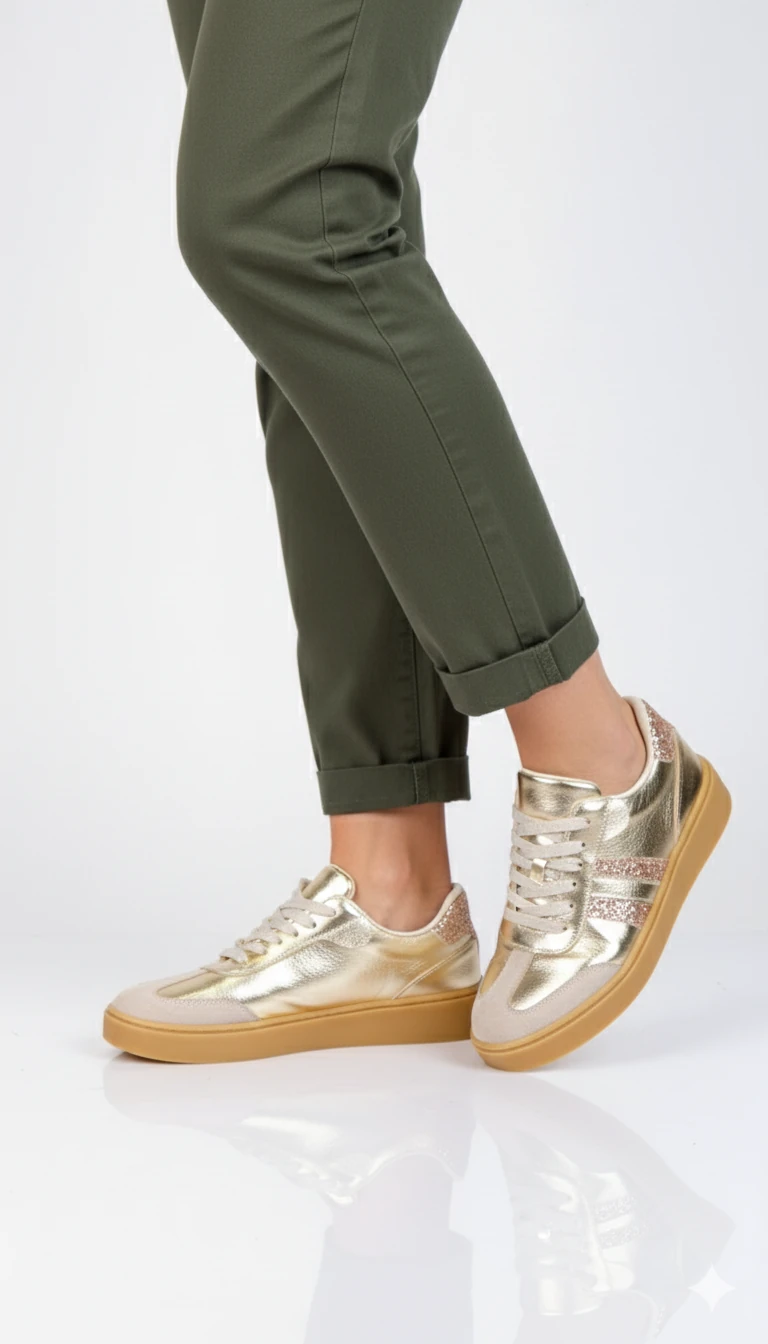 Urban Model Kadın Günlük Sneaker Ayakkabı - Gold