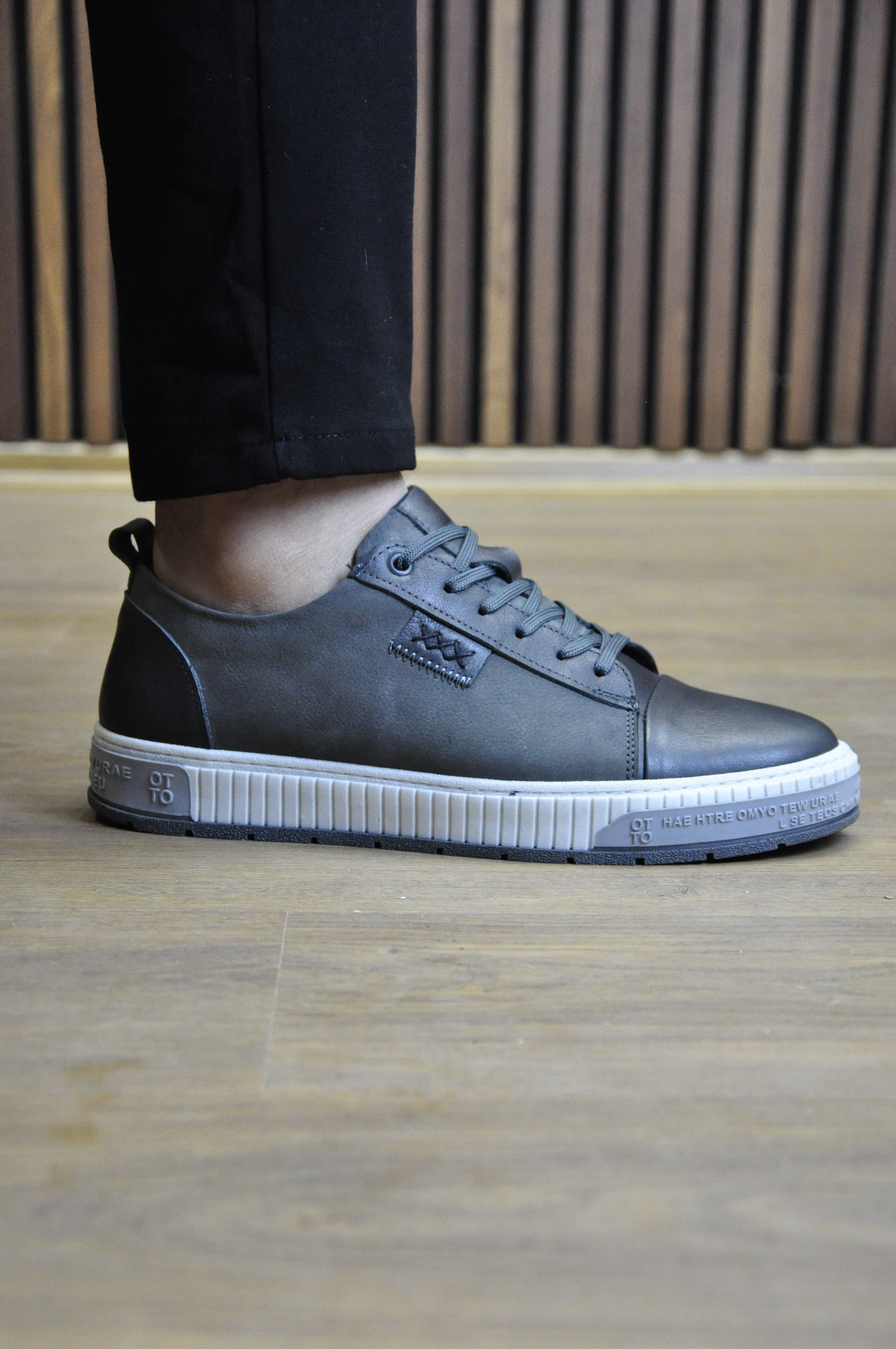 Oslo Hakiki Natural Deri Sneaker Ayakkabı