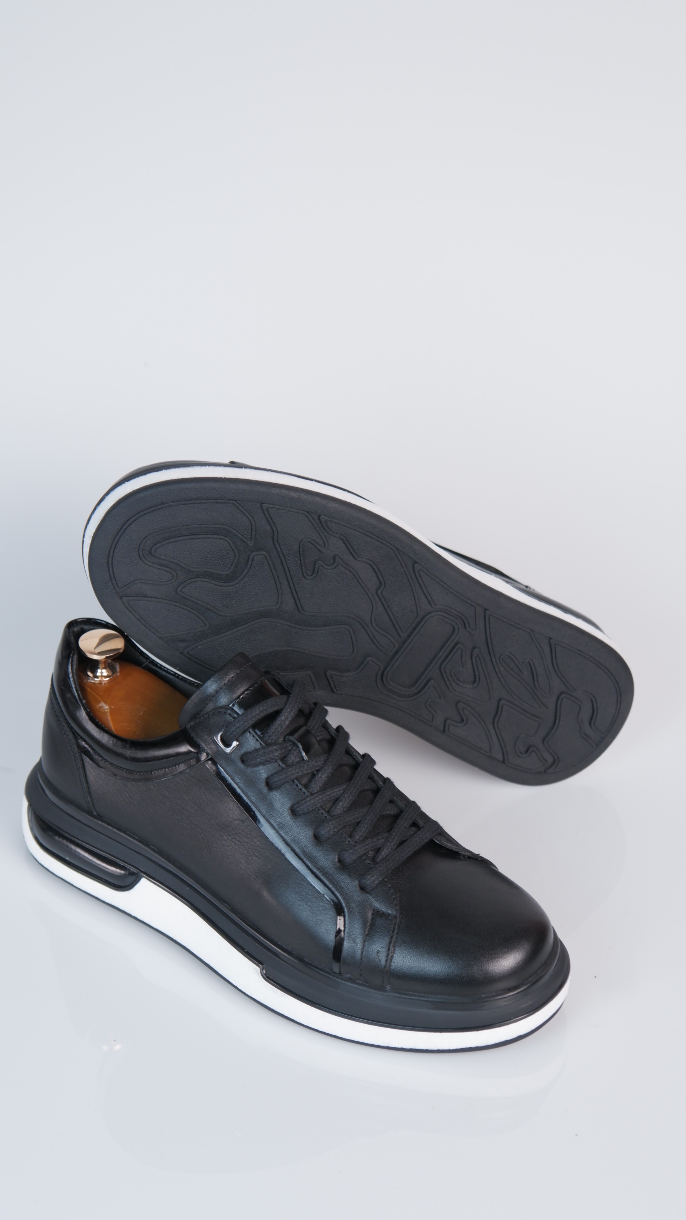 Orion model Hakiki Natural Deri Köpük Comfort Taban Sneaker Ayakkabı