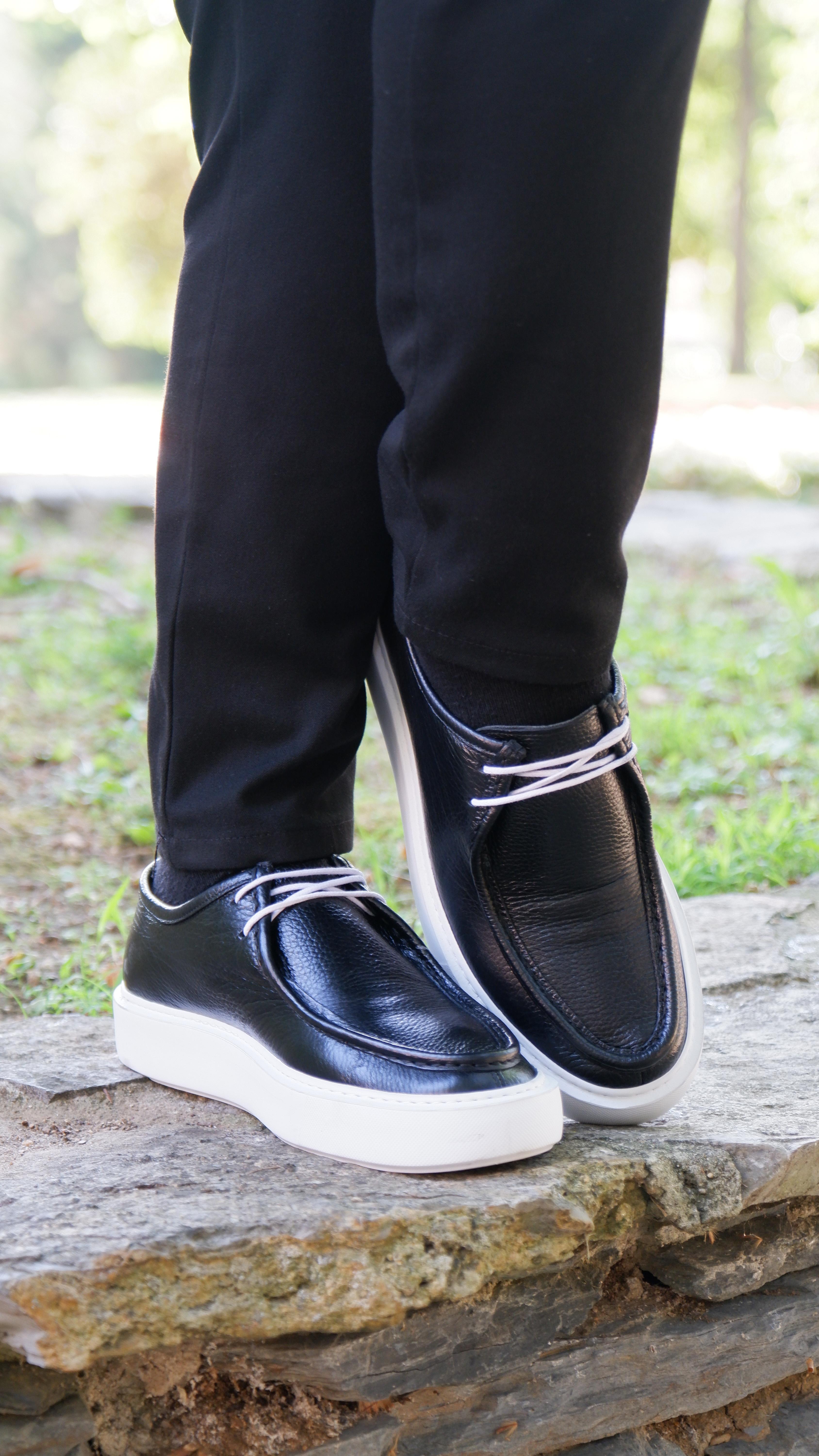 Leo Model Hakiki Natural Floater Deri Loafer Ayakkabı - Siyah