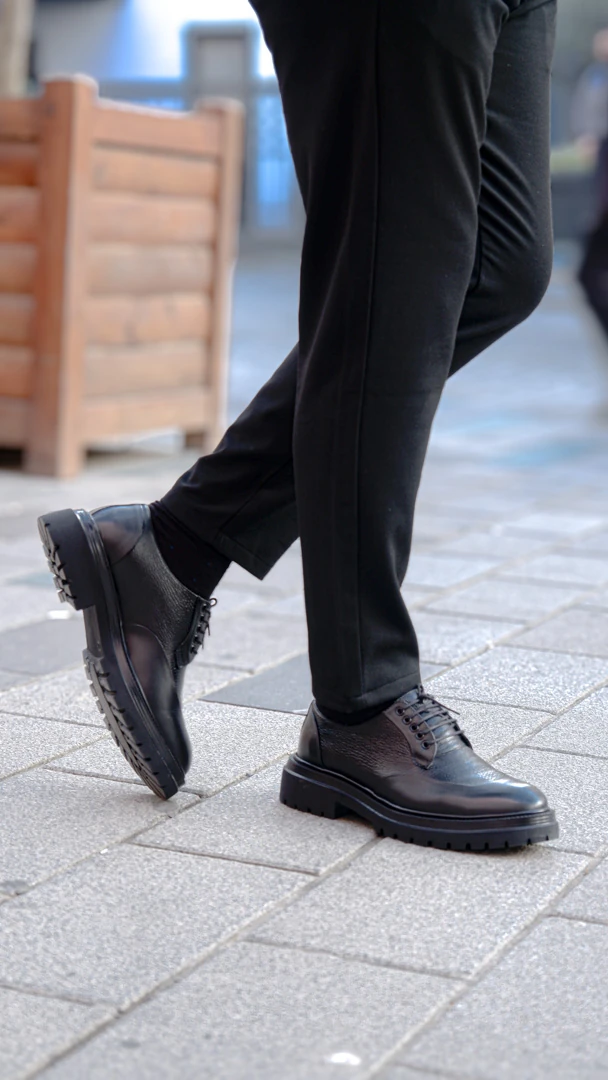 Titan Model Hakiki Floater Kombinasyon Deri Ayakkabı