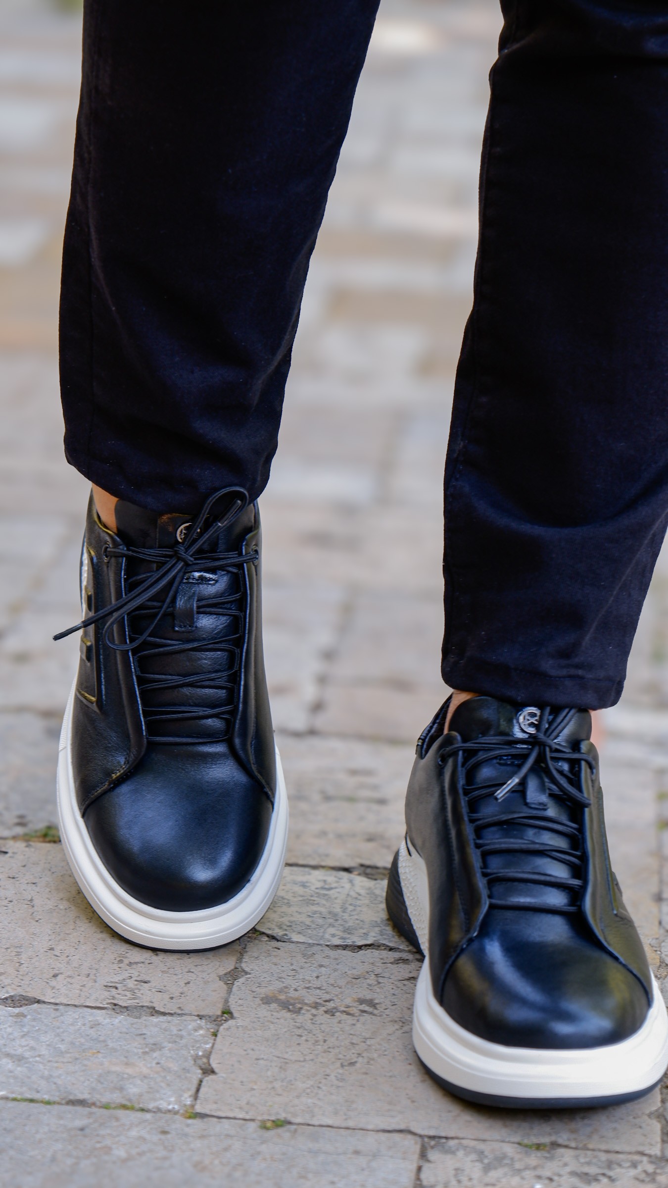 Claw Model Hakiki Natural Deri Köpük Comfort Taban Sneaker Ayakkabı - Siyah