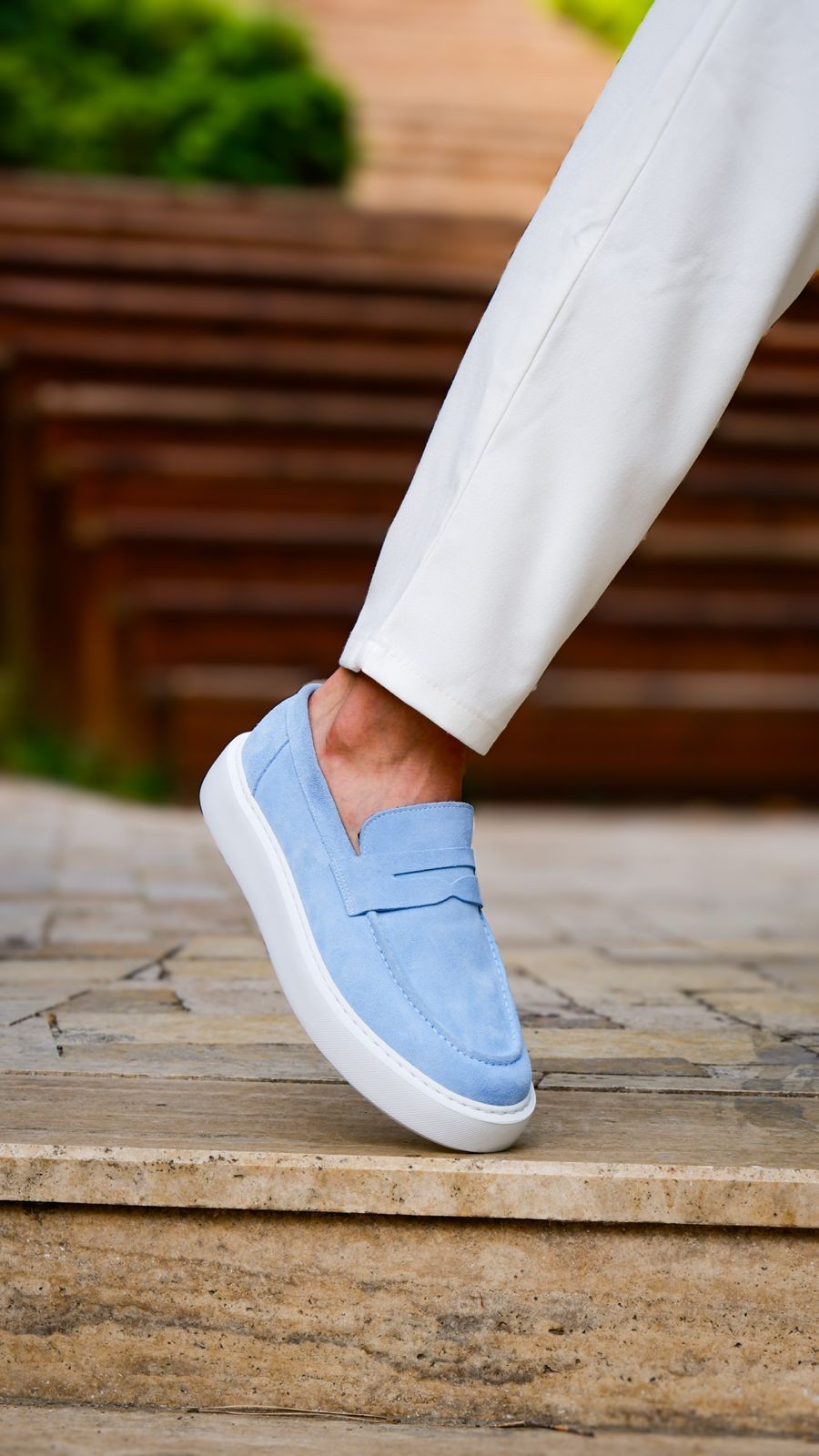Dumas Model Hakiki Natural Set Deri Loafer Ayakkabı - Cam Göbeği