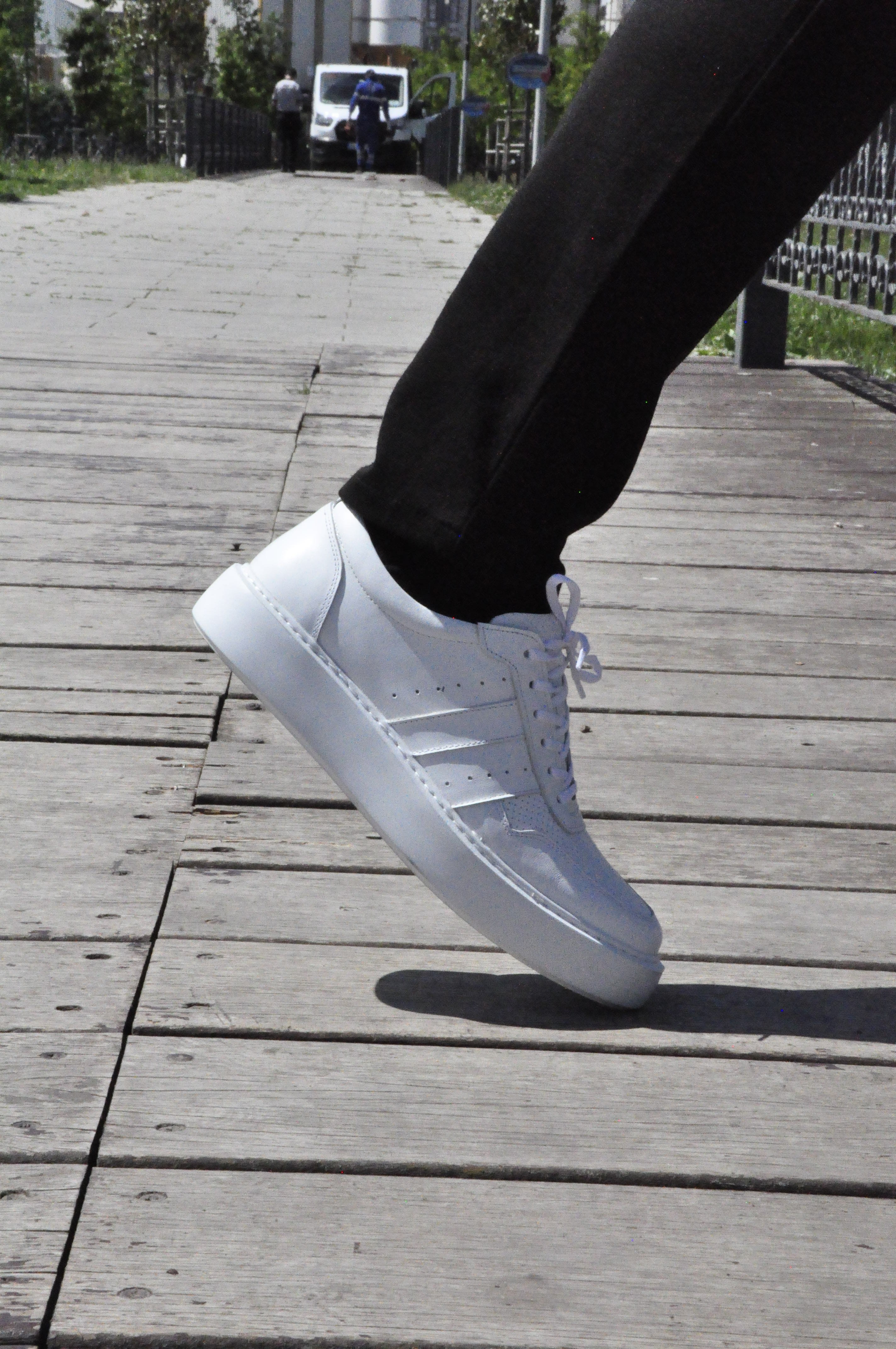Viper Model Hakiki Natural Deri Sneaker Ayakkabı - Beyaz
