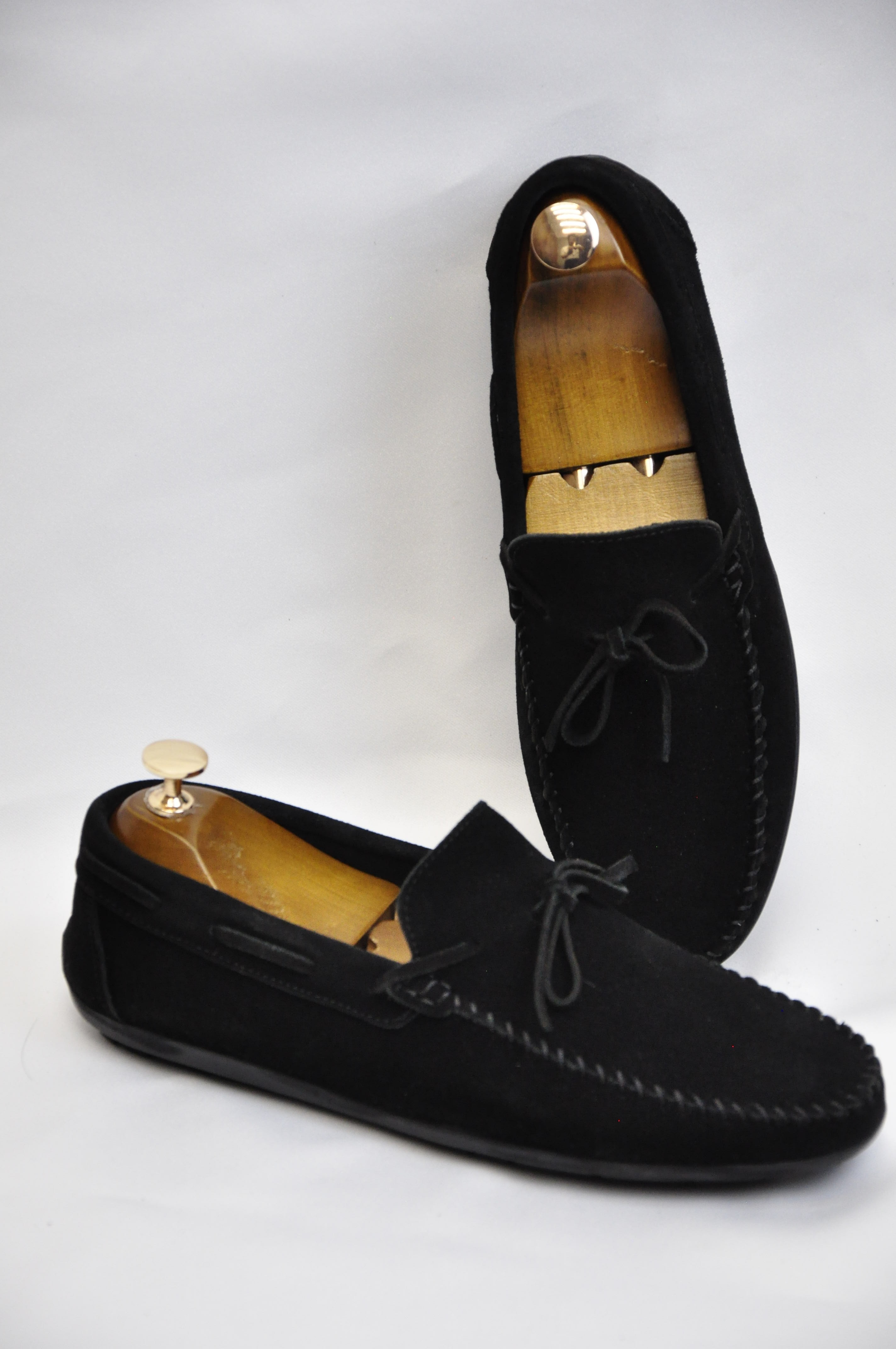 Roc Model Hakiki Natural Süet Deri Loafer Ayakkabı - Siyah