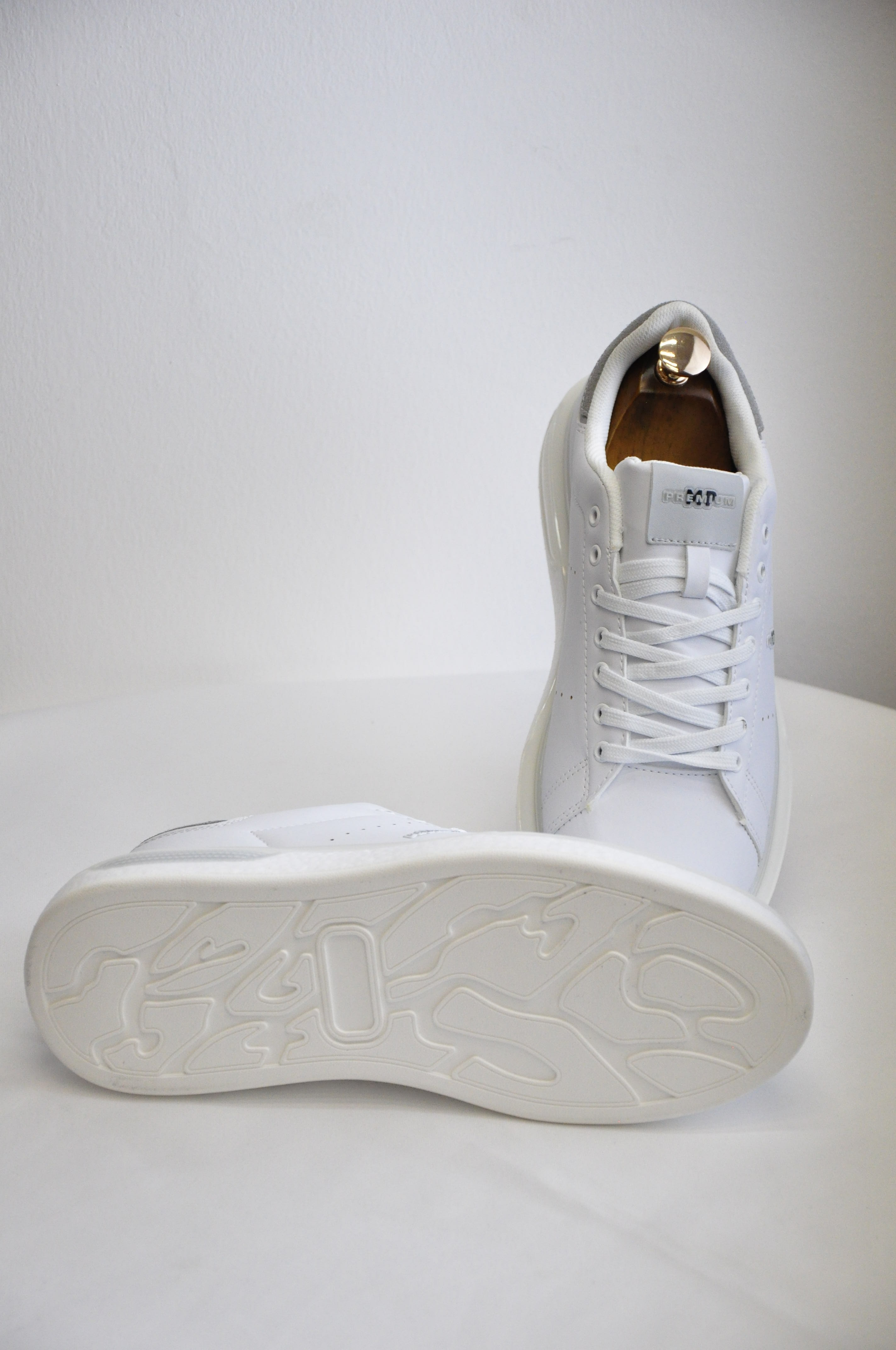 Pekin Model Hakiki Natural Deri Sneaker Ayakkabı - Beyaz