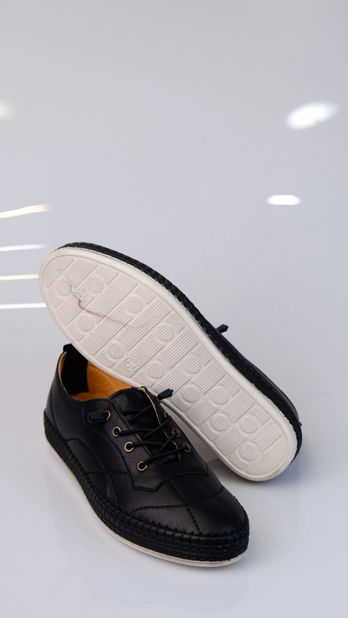 Blok Model Hakiki Deri Kadın Günlük Ayakkabı