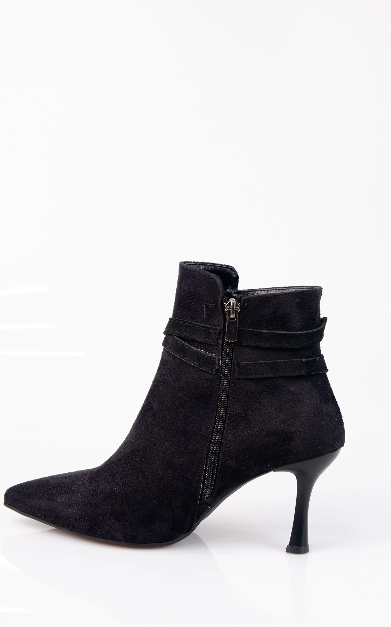 Gatsby Model Topuklu Süet Detaylı Kadın Günlük Bot Ayakkabı