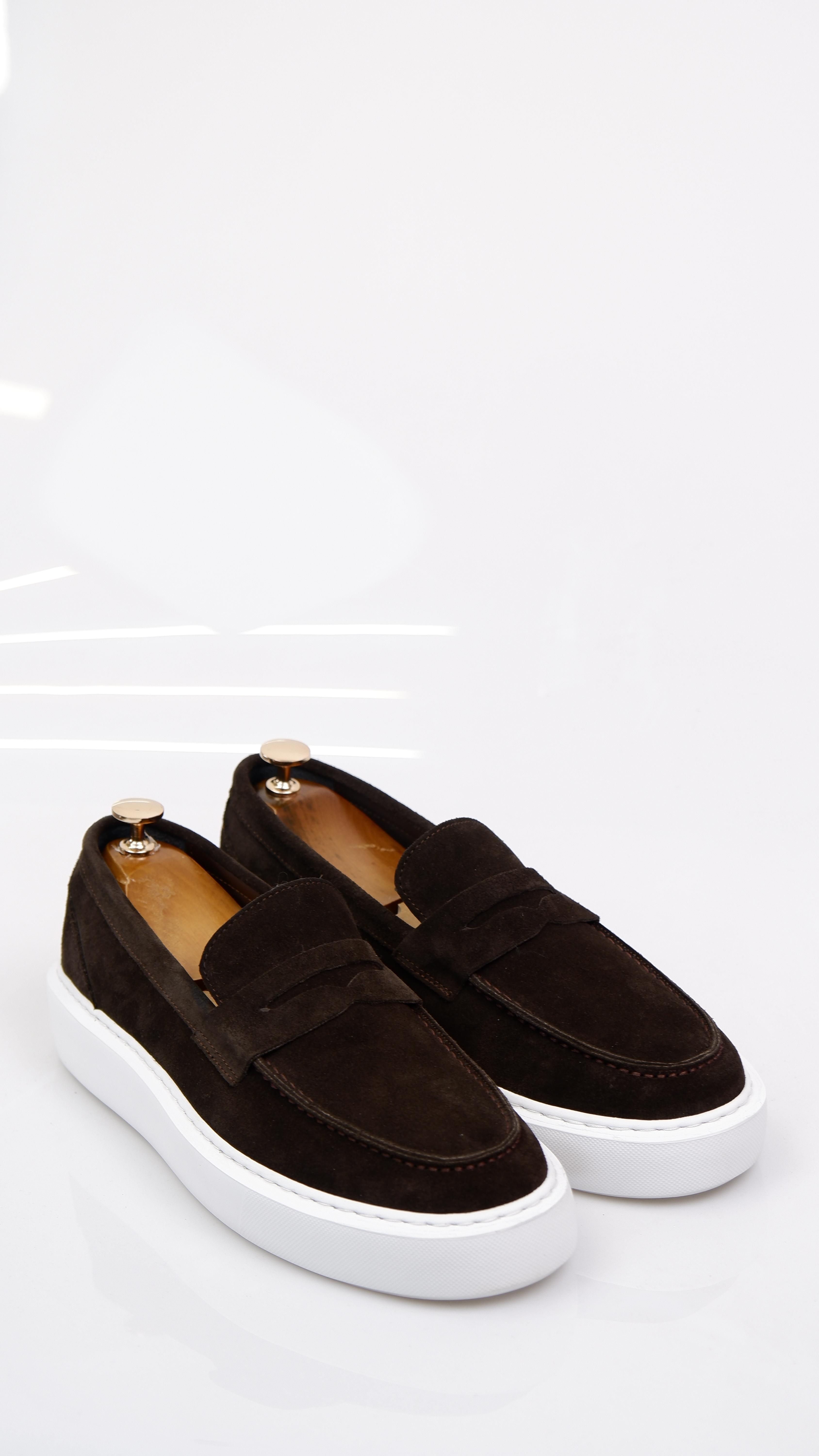 Dumas Model Hakiki Natural Set Deri Loafer Ayakkabı - Kahverengi