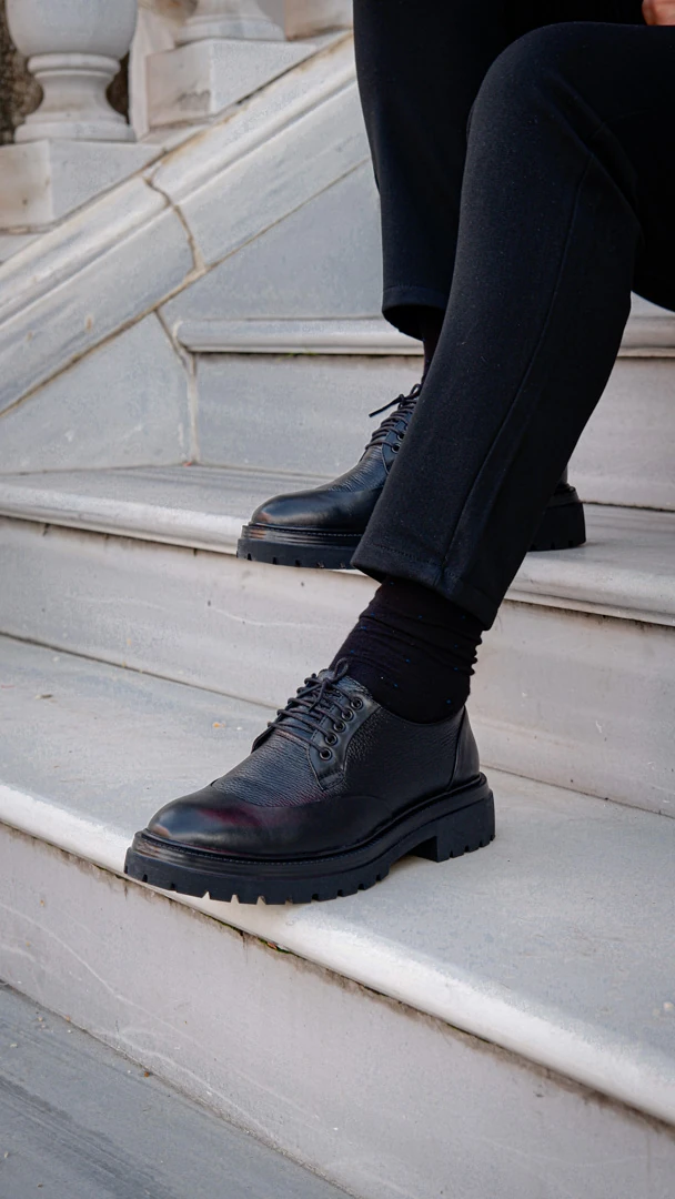 Titan Model Hakiki Floater Kombinasyon Deri Ayakkabı