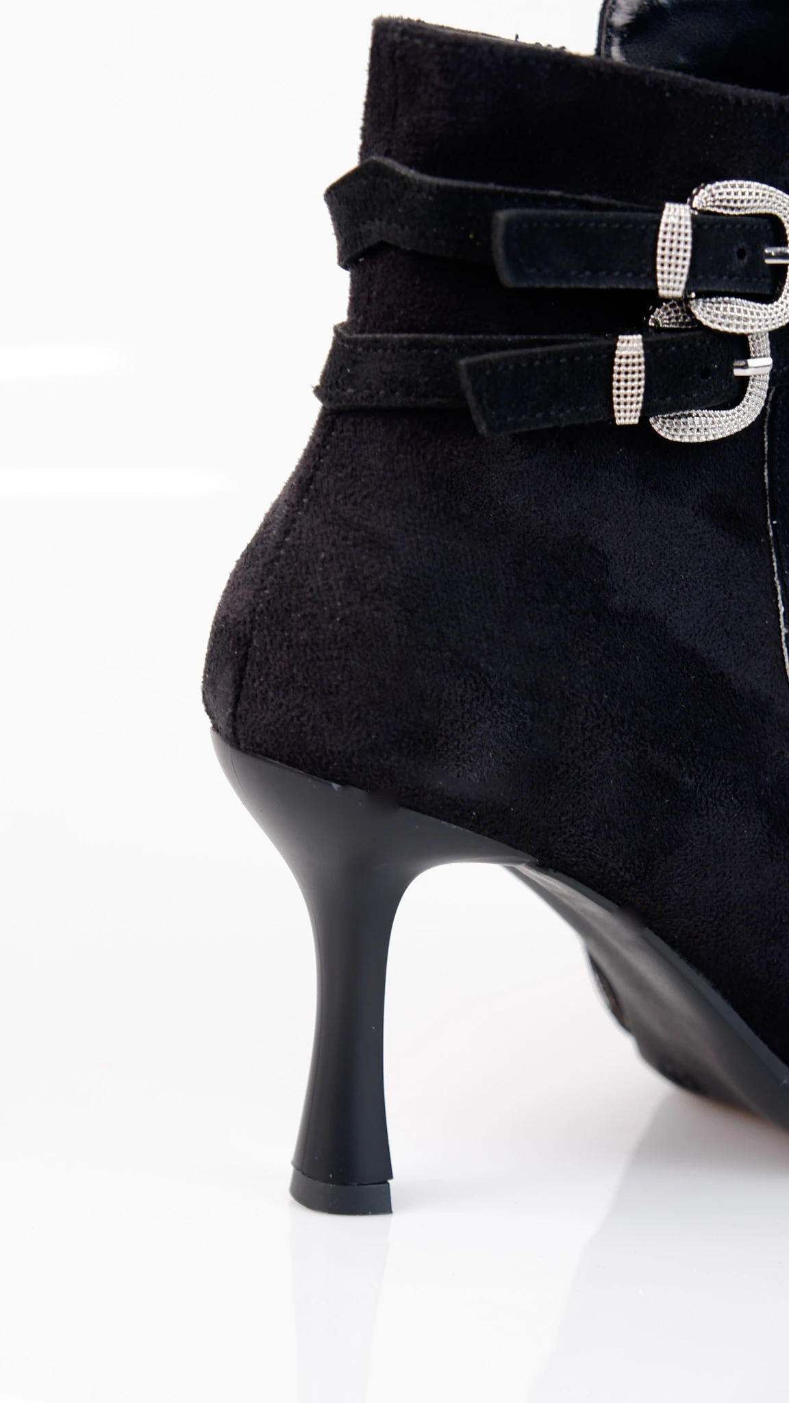 Gatsby Model Topuklu Süet Detaylı Kadın Günlük Bot Ayakkabı