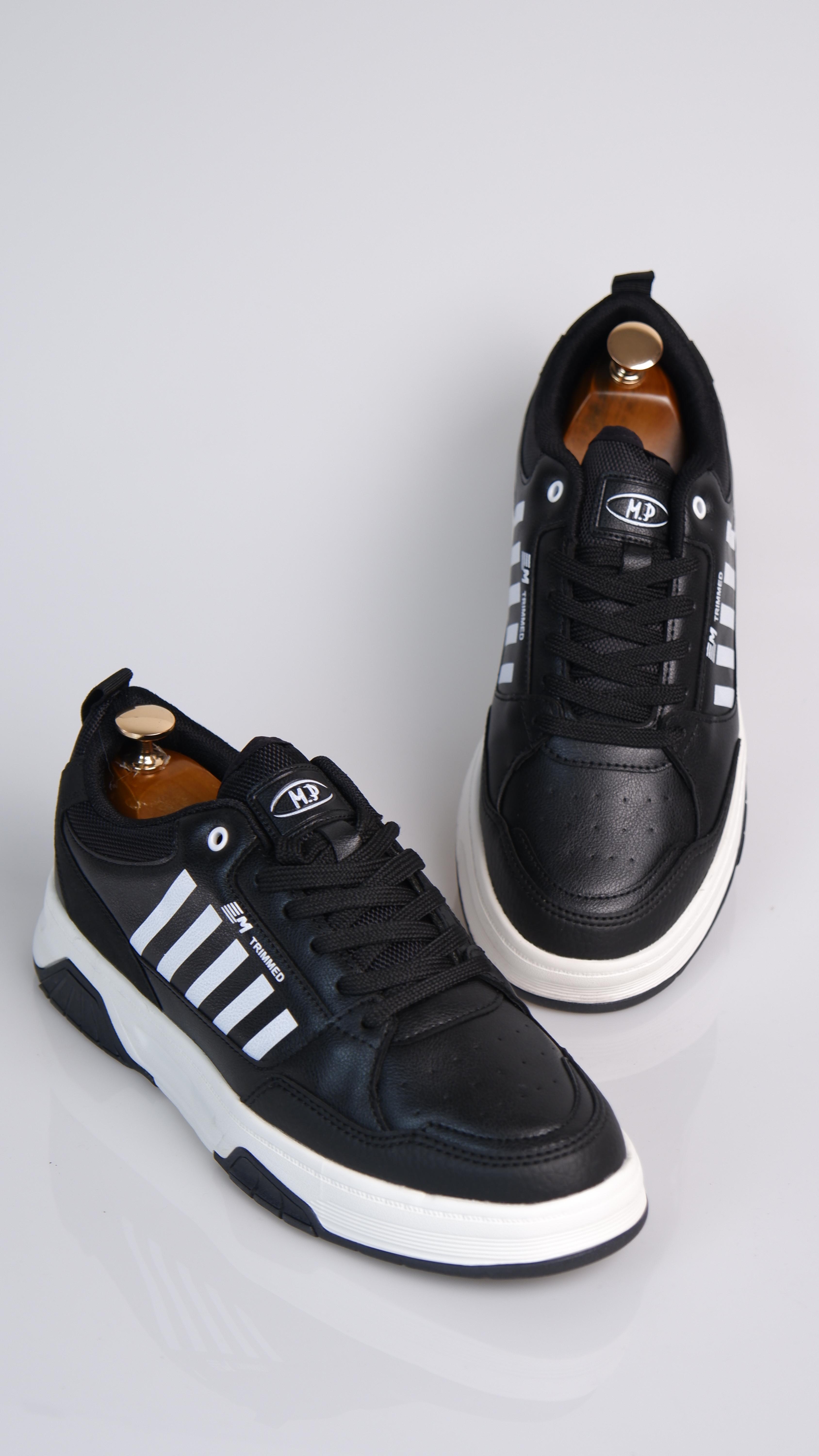 Bladder Model Hakiki Natural Sneaker Ayakkabı - Siyah B