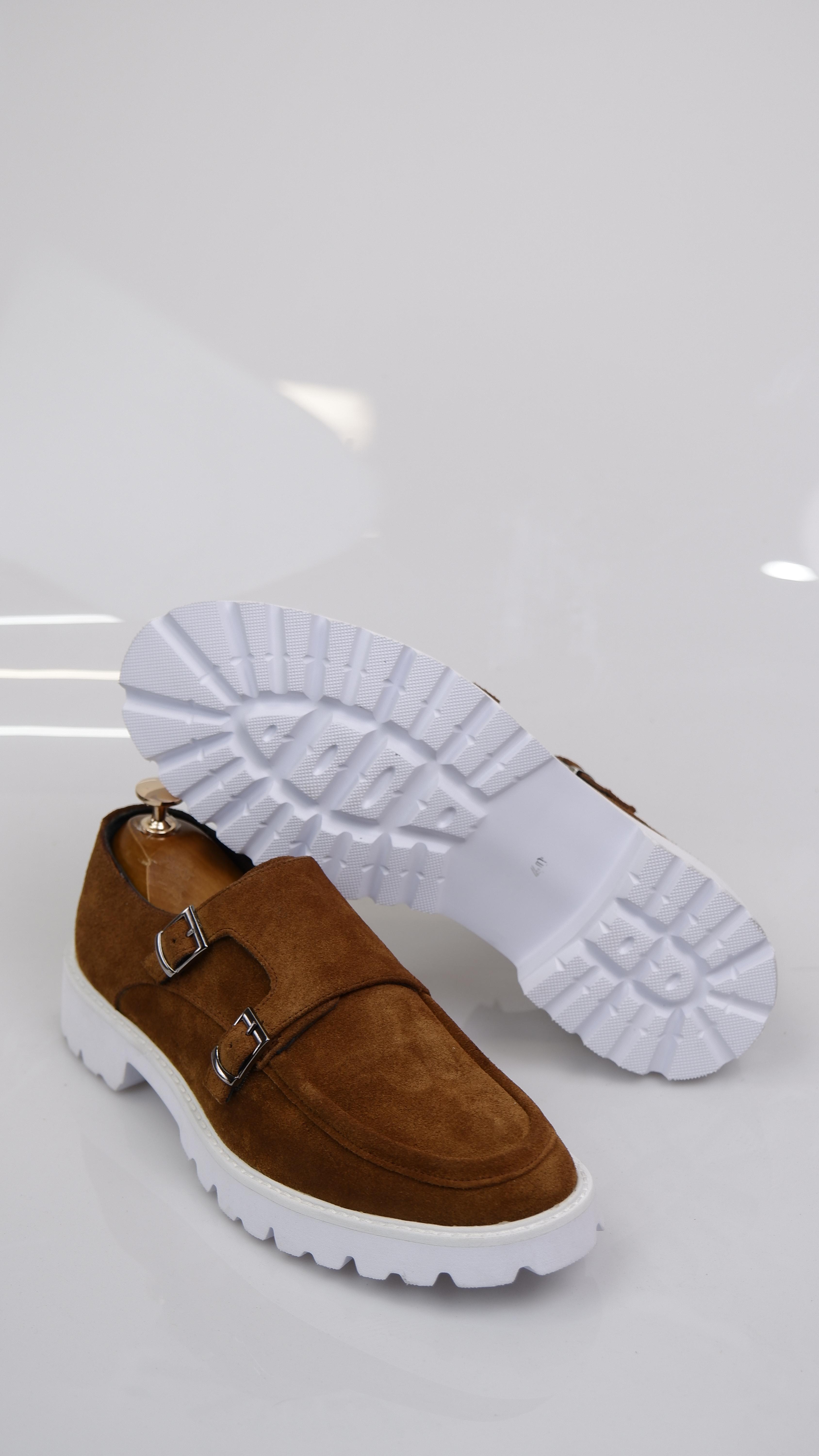 Tiger Model Hakiki Deri Süet Casual Ayakkabı - Kahverengi