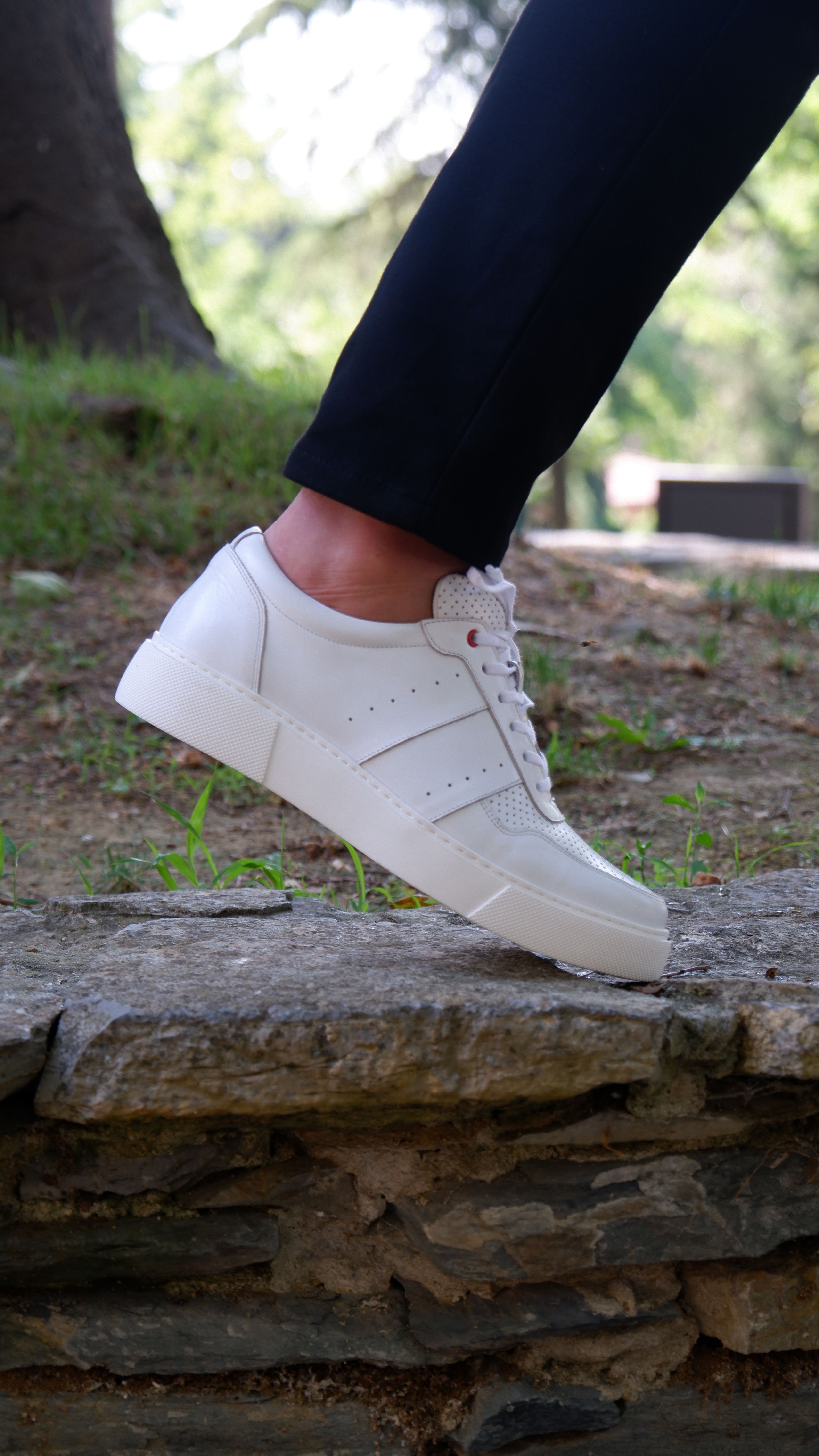 Viper Model Hakiki Natural Deri Sneaker Ayakkabı - Grii