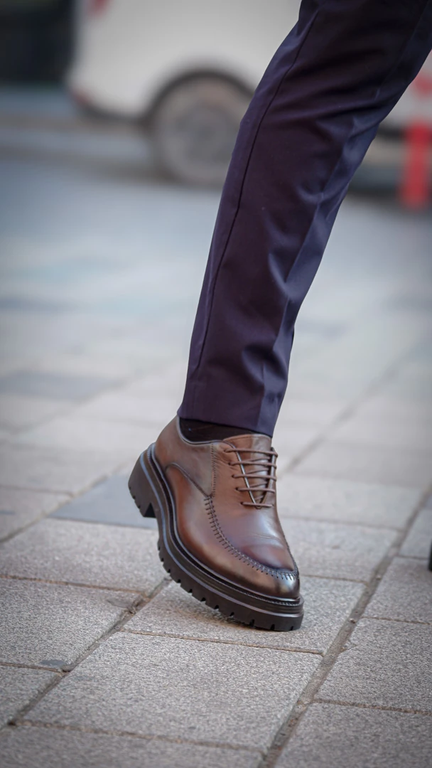 Brogue Model Haiki Natural Deri Casual Ayakkabı