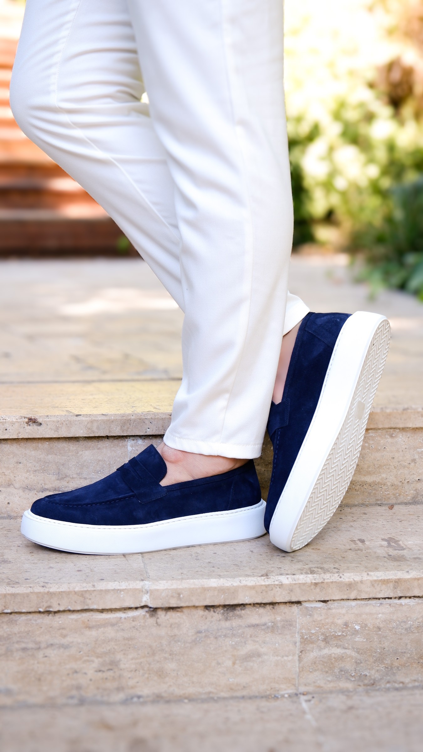 Dumas Model Hakiki Natural Set Deri Loafer Ayakkabı - LACİVERT