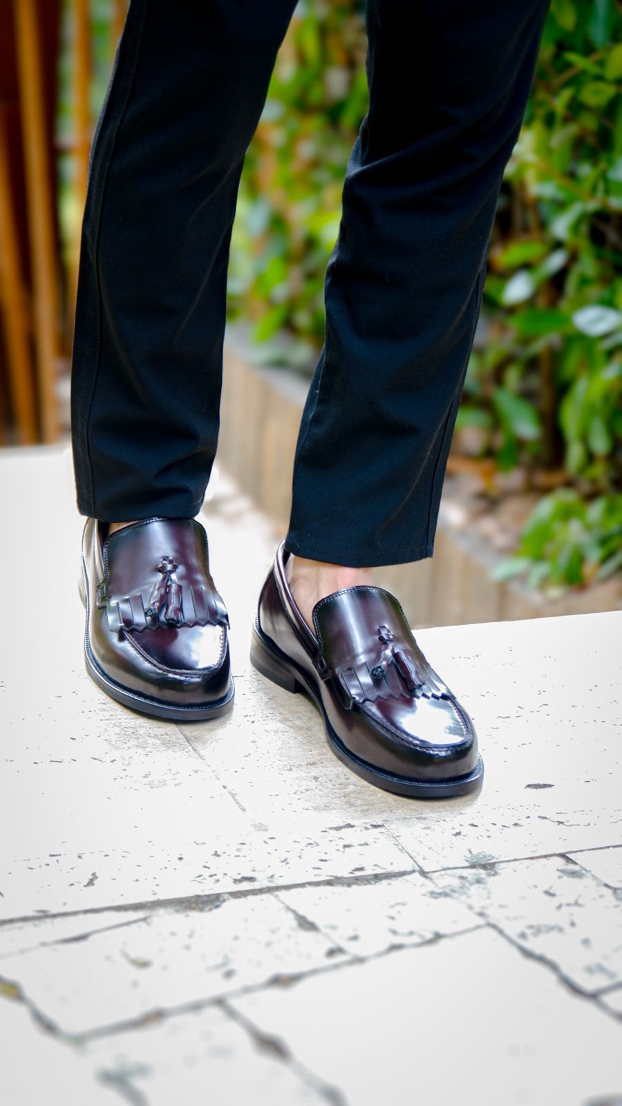 Step Model Hakiki Natural Açma Deri Loafer Ayakkabı - bordo