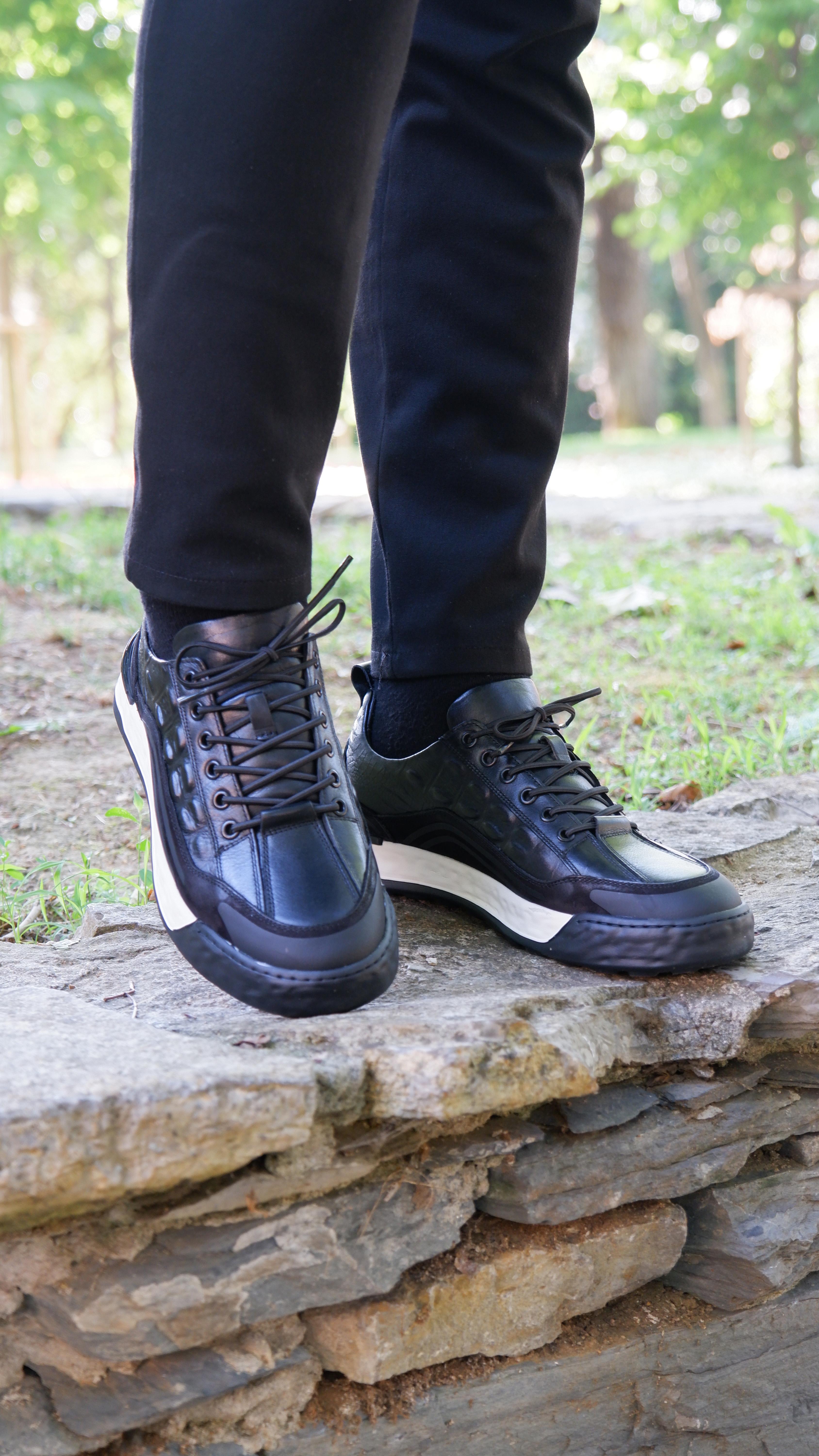 Fow Model Hakiki Natural Deri İthal Taban Sneaker. Ayakkabı