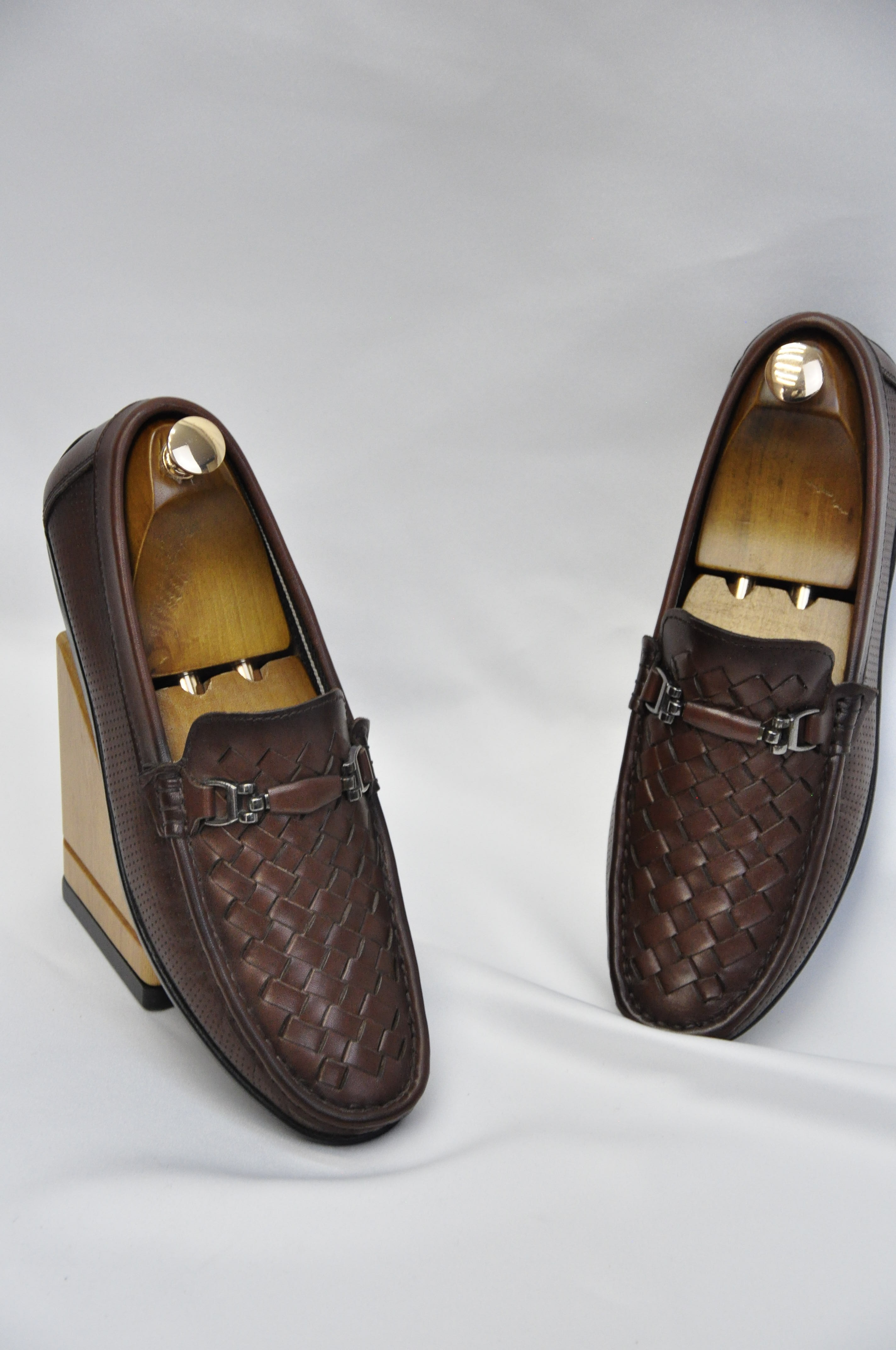 Roc Model Kroko Desenli Hakiki Natural Deri Loafer Ayakkabı - Kahverengi