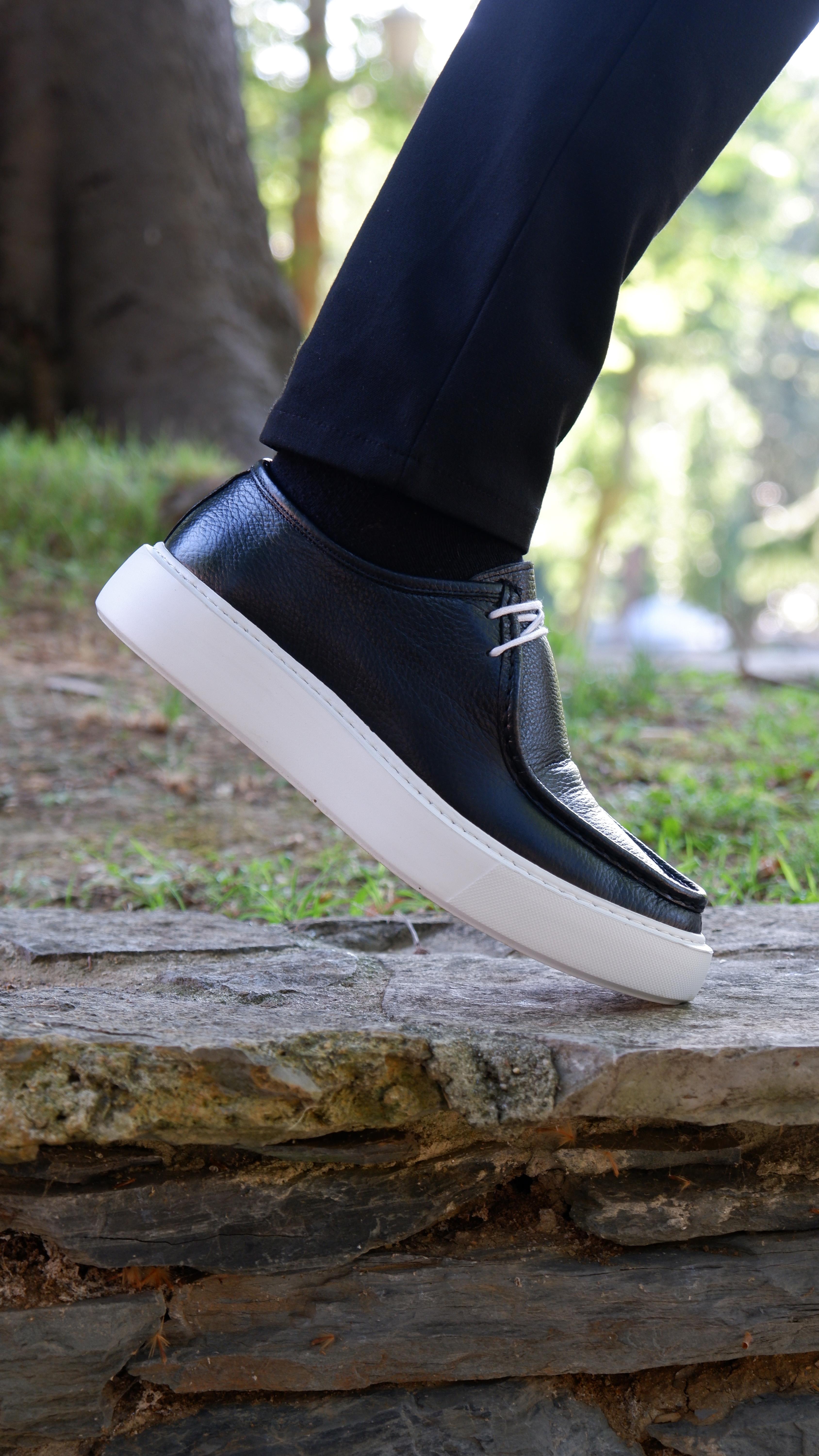 Leo Model Hakiki Natural Floater Deri Loafer Ayakkabı - Siyah
