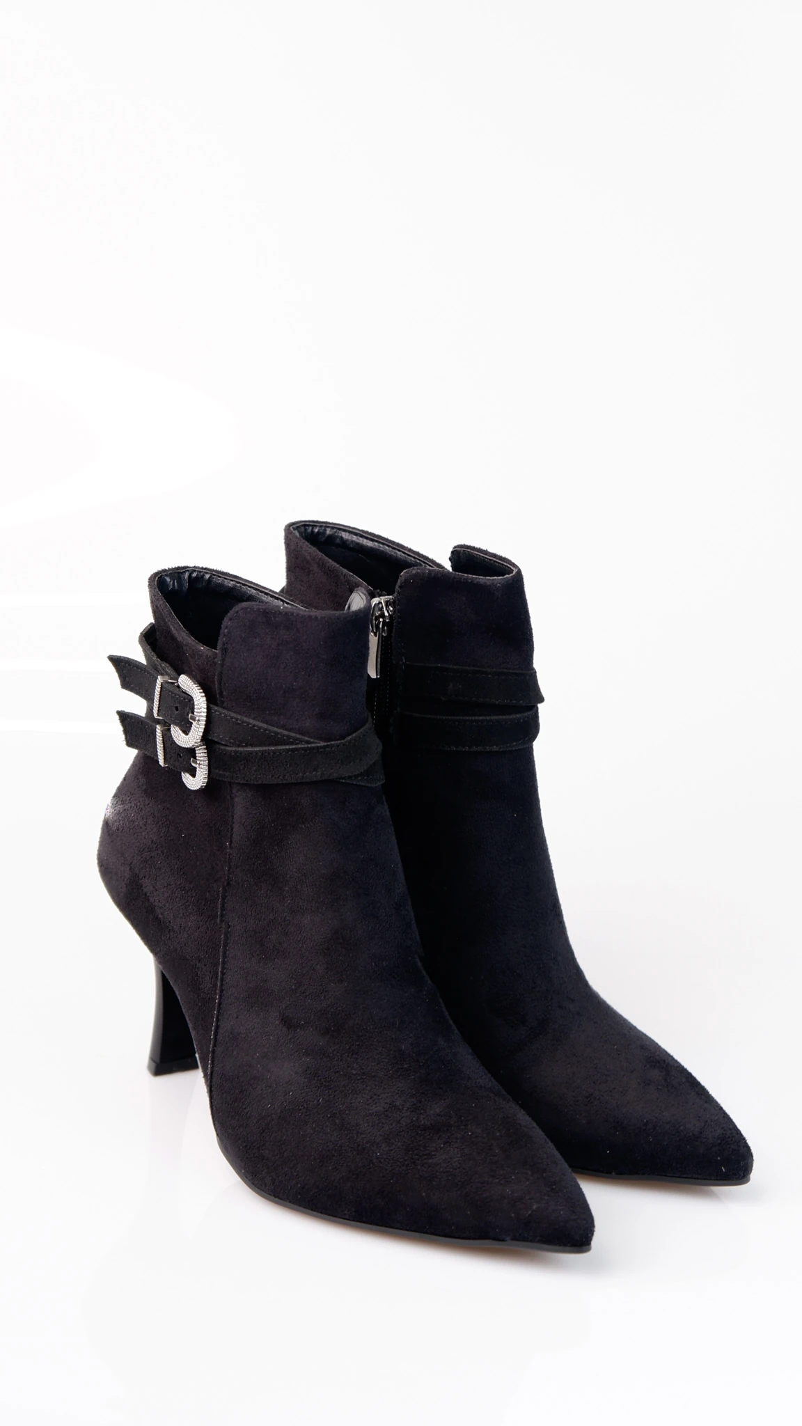 Gatsby Model Topuklu Süet Detaylı Kadın Günlük Bot Ayakkabı