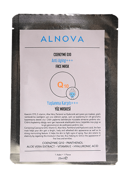 ALNOVA Koenzim Q10 Yaşlanma Karşıtı +++ Yüz Maskesi