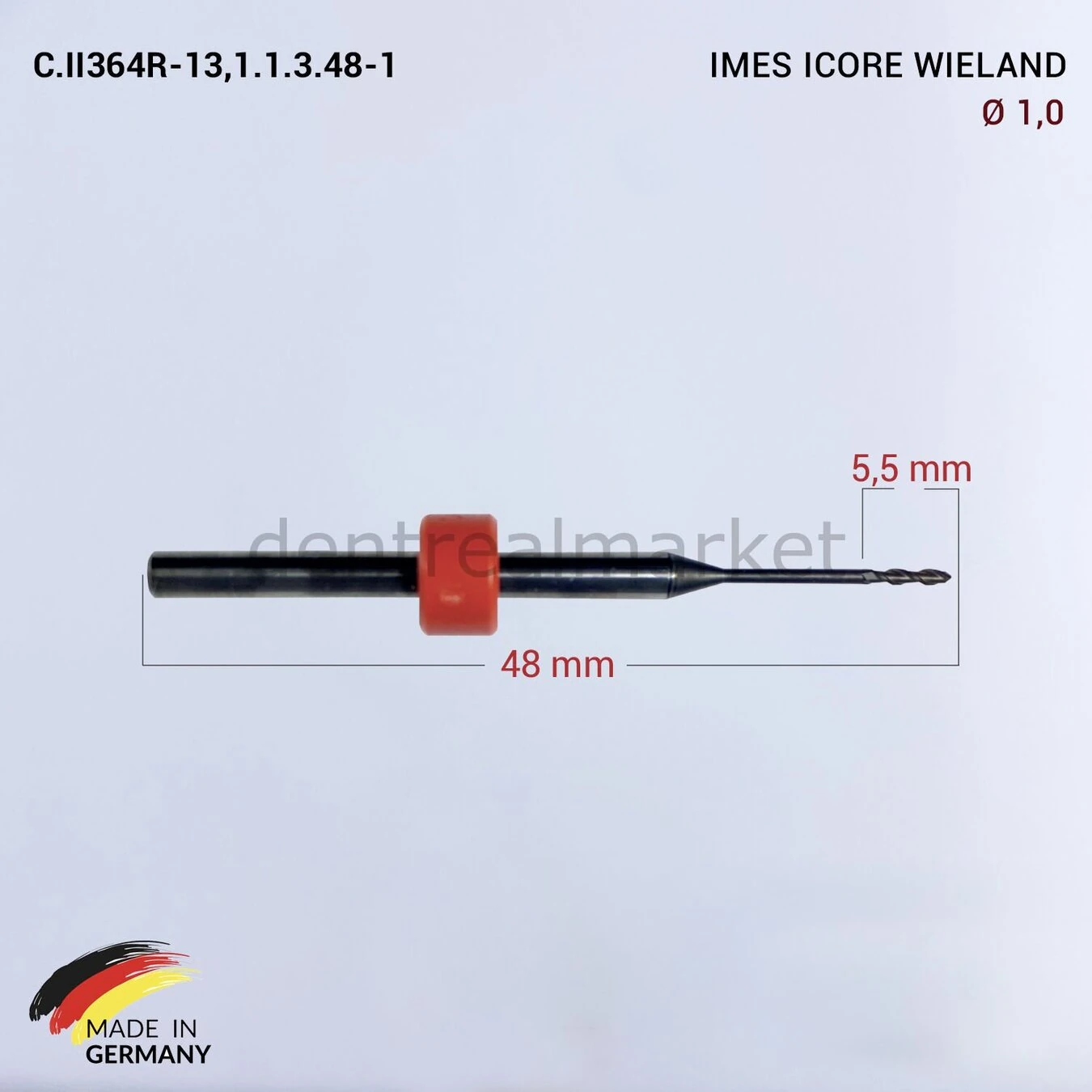 Imes Icore Wieland Cad Cam Drill 1,0 mm