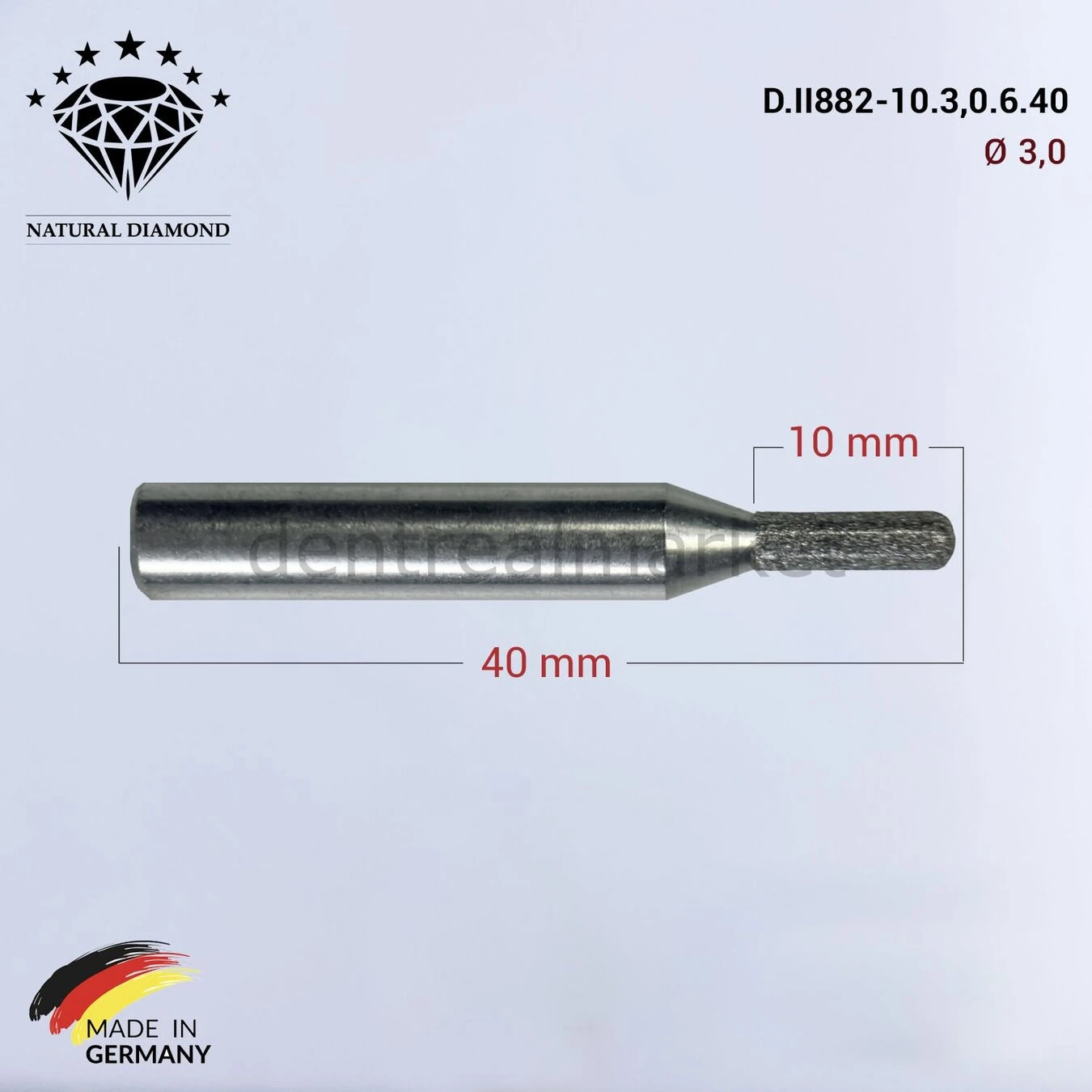 Imes Icore Wieland Elmas Cad Cam Drill 3,0 mm