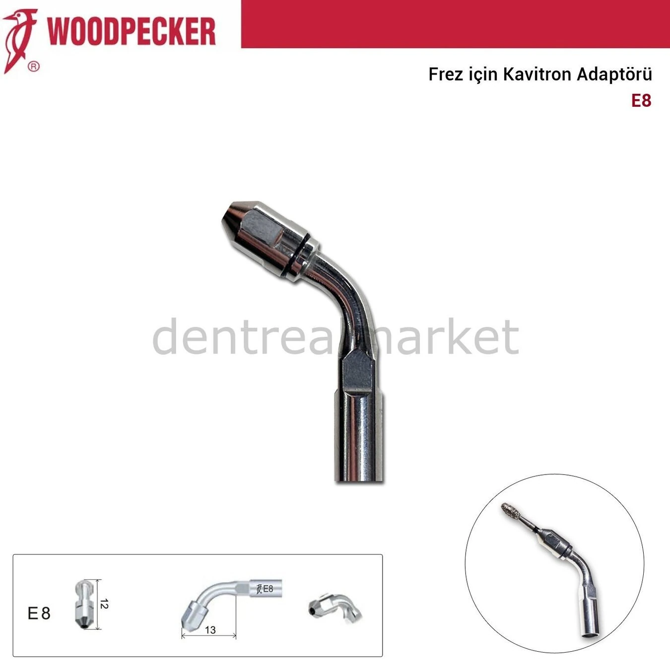 Frez İçin Kavitron Adaptörü - E8