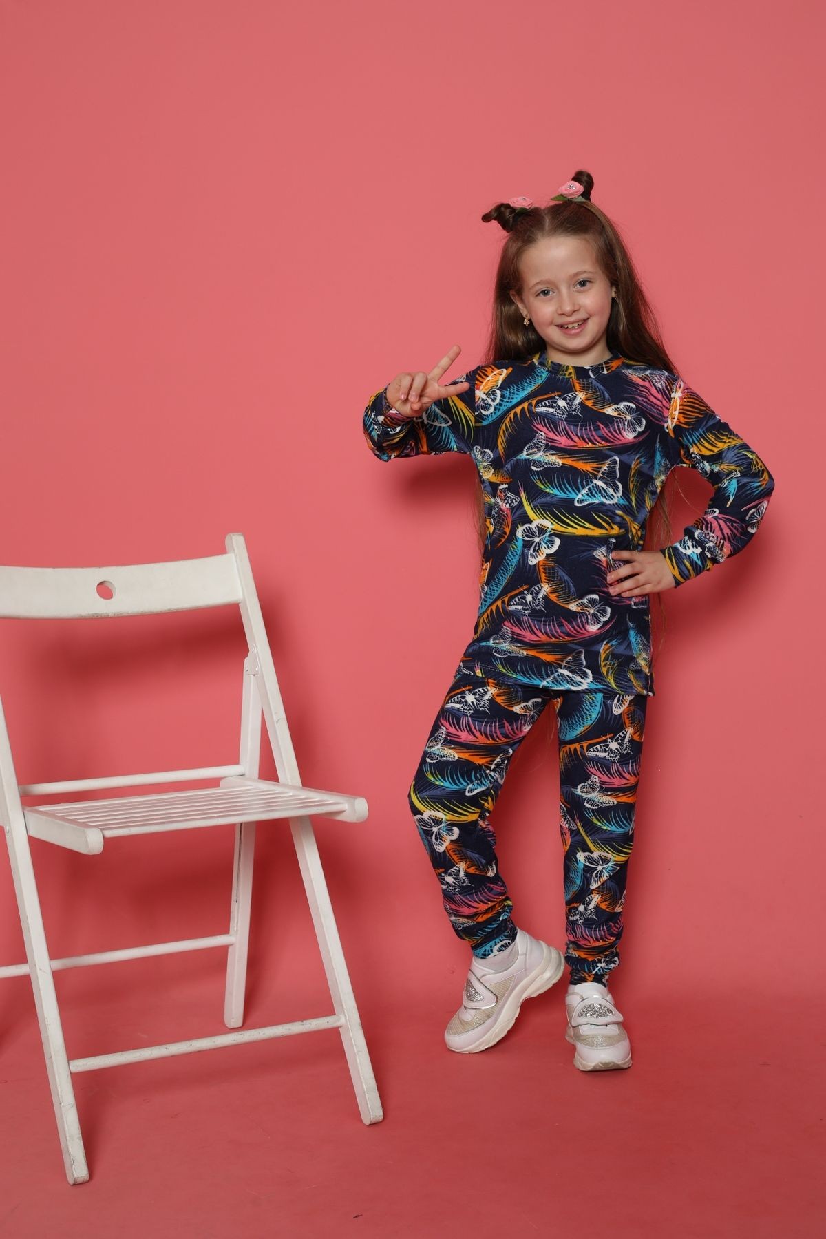 Süet Kız Çocuk Pijama Takımı