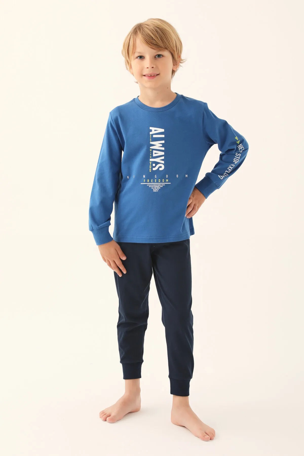 RolyPoly Erkek Çocuk Uzun Kollu Pijama Takım