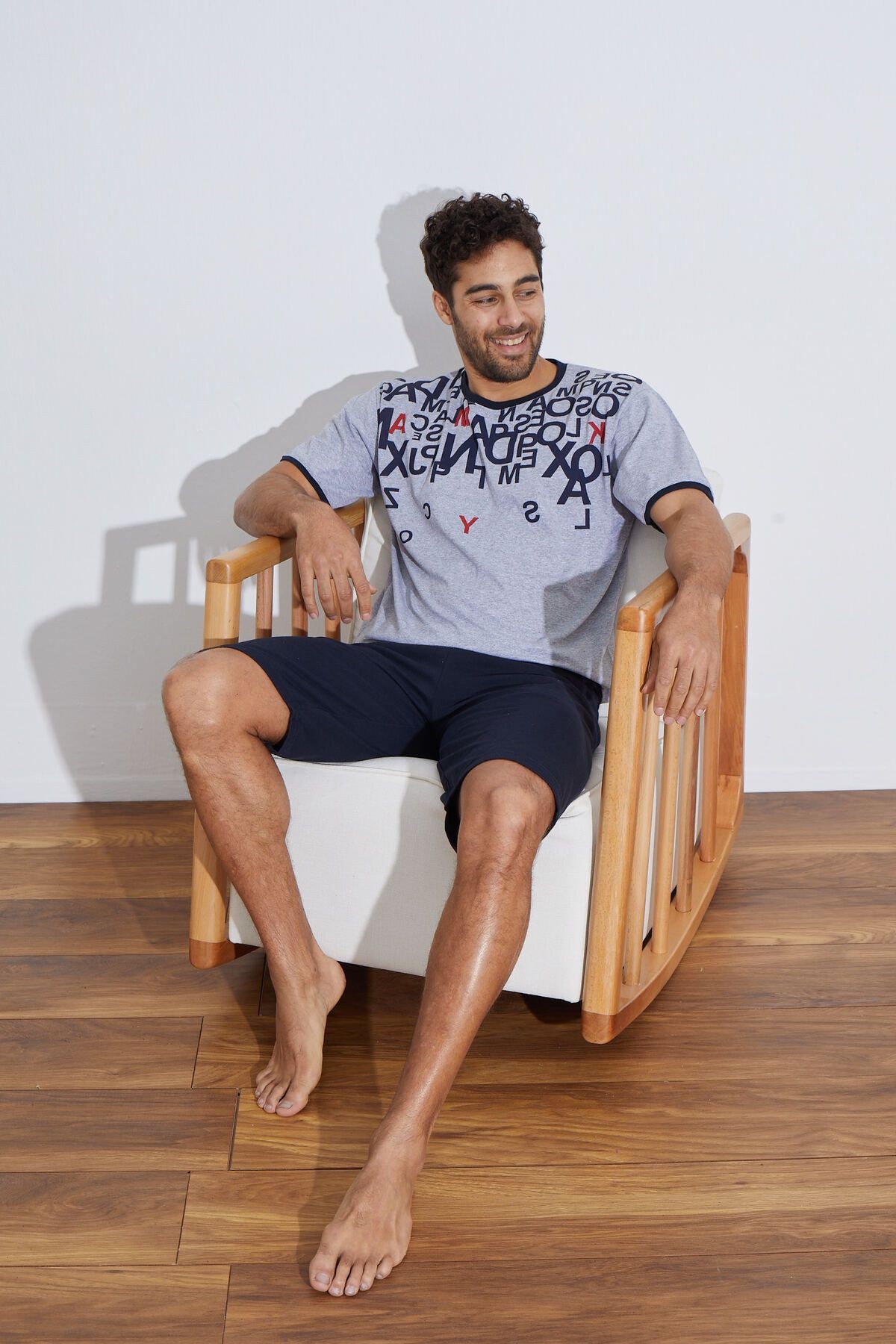 Penye Süprem Erkek Kapri Pijama Takımı