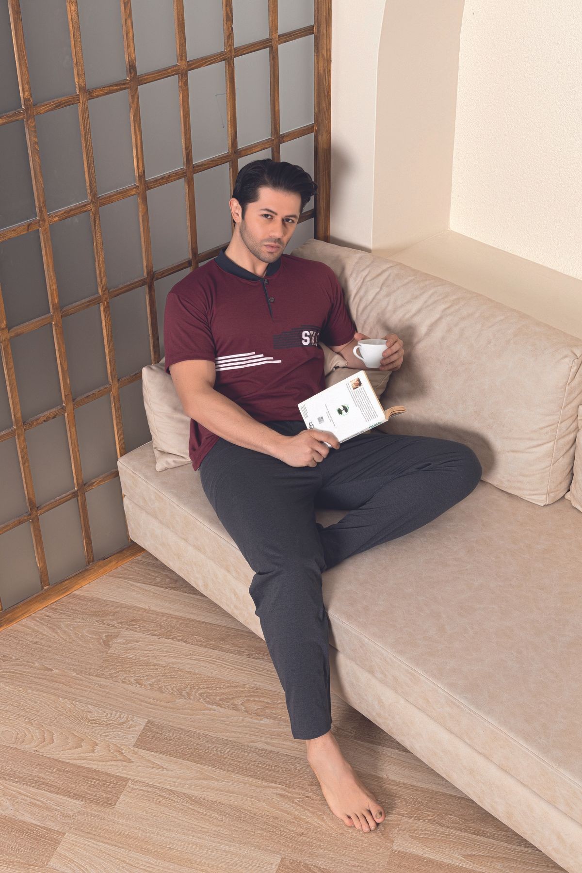 Penye Erkek Süprem (Yazlık) Pijama Takımı