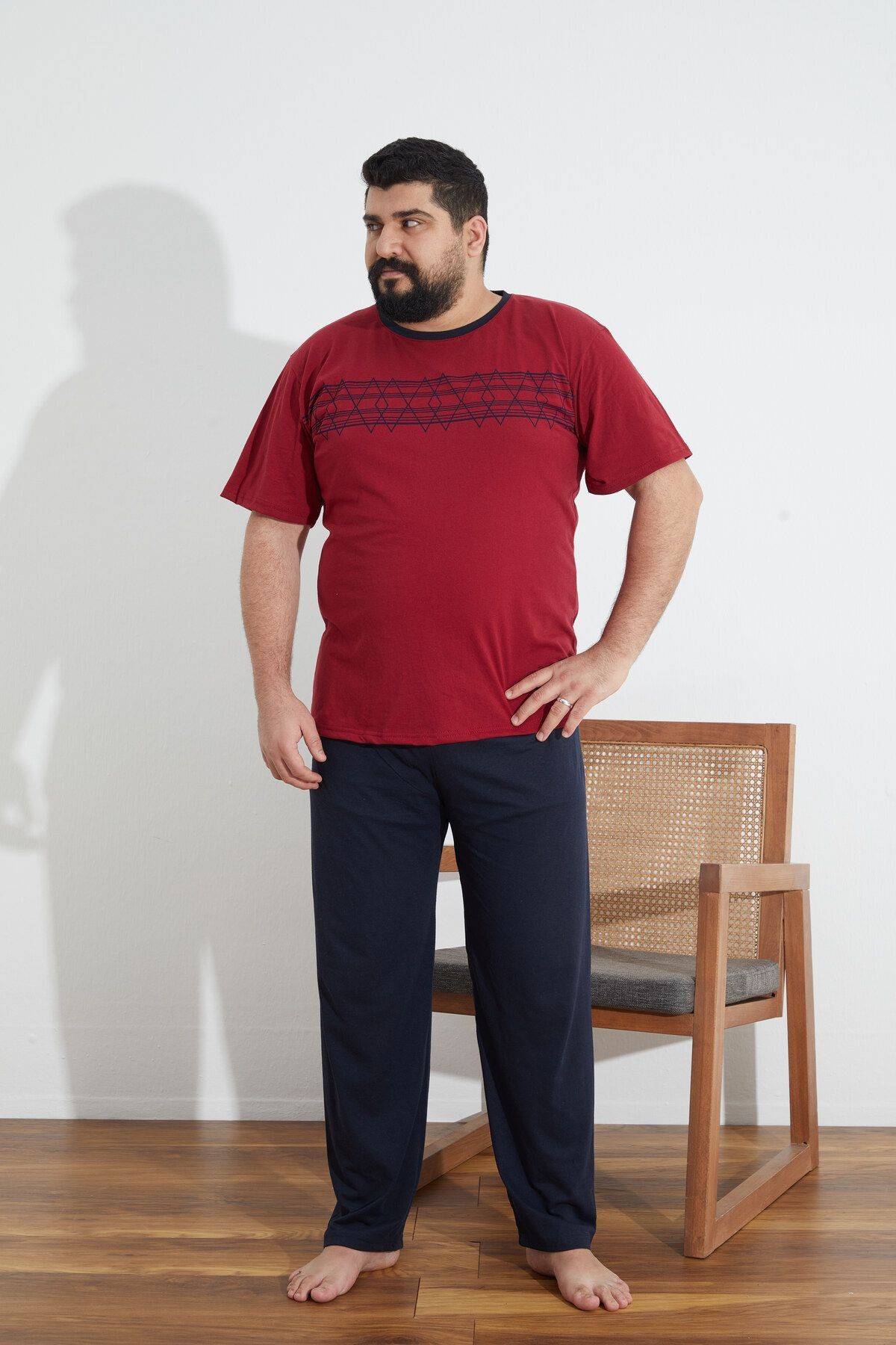 Penye Süprem(İnce) Battal Büyük Beden Yazlık Pijama Takımı