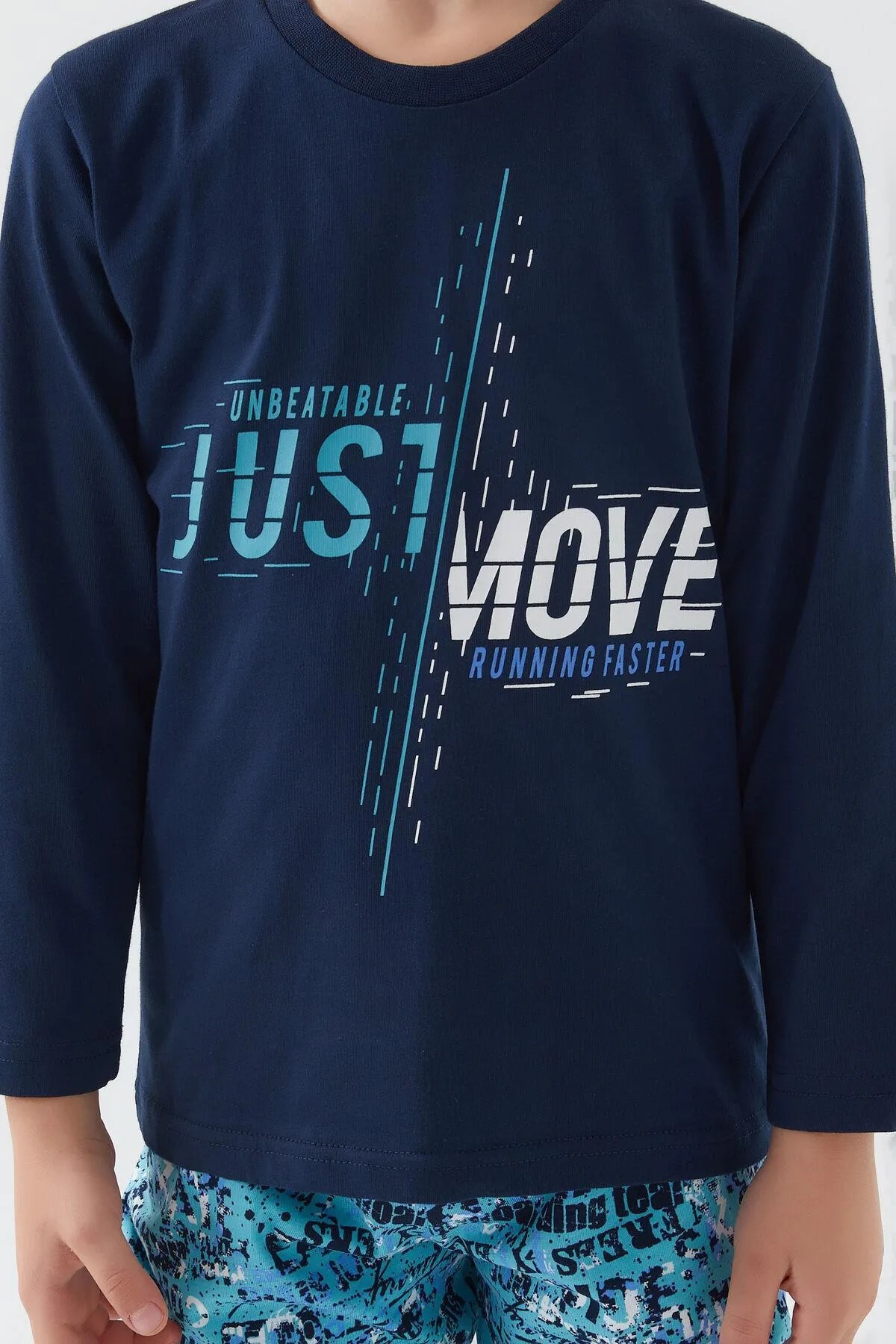 Rolypoly Move Running Faster Erkek Çocuk Kısa Kol Pijama Takım