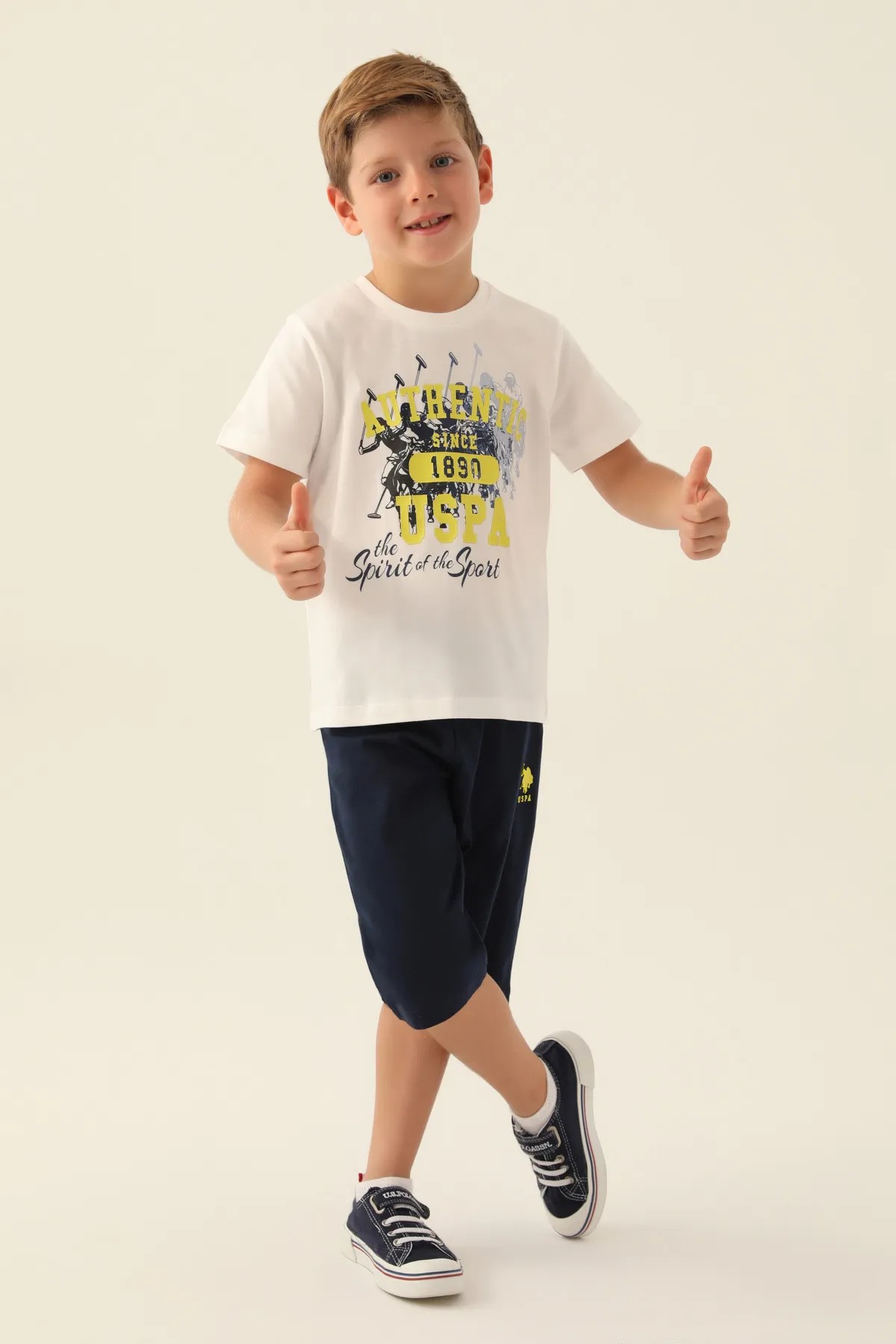 U.S. Polo Assn. Erkek Çocuk Erkek Garson Sport Spirit Bermuda Takım