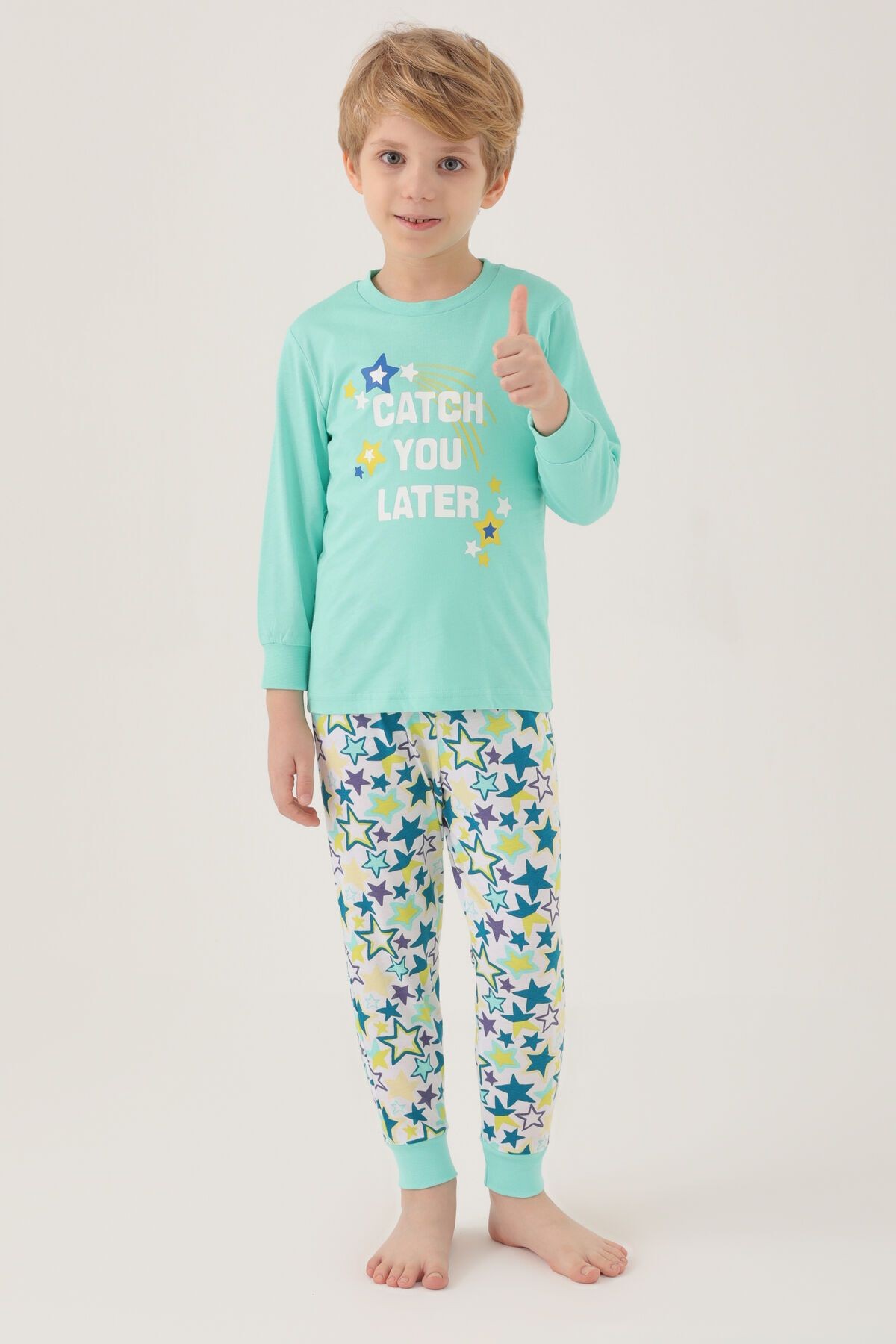 Rolypoly Shooting Star Erkek Çocuk Uzun Kol Pijama Takım
