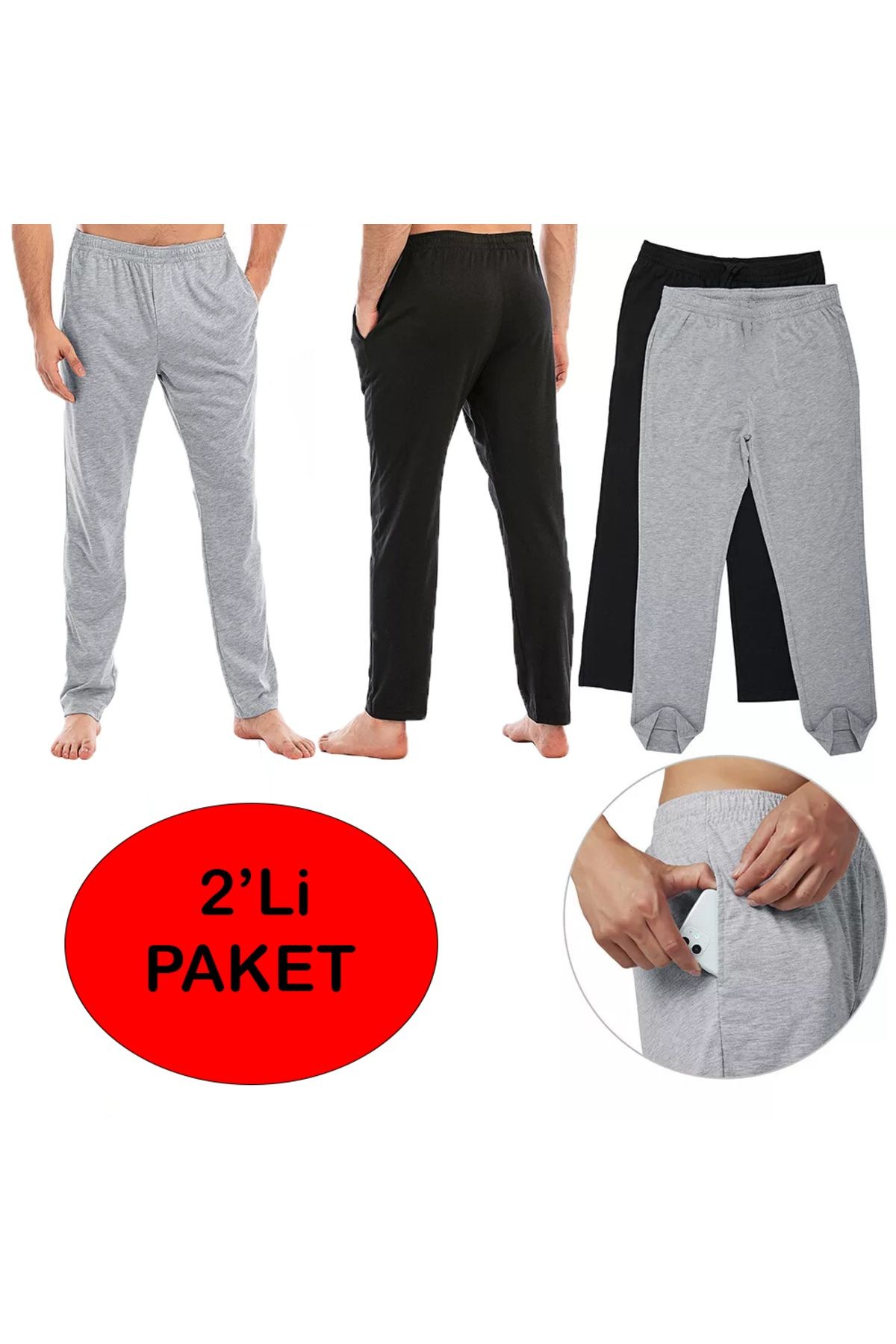 Avantajlı 2'li Eşofman (PİJAMA) Altı Seti