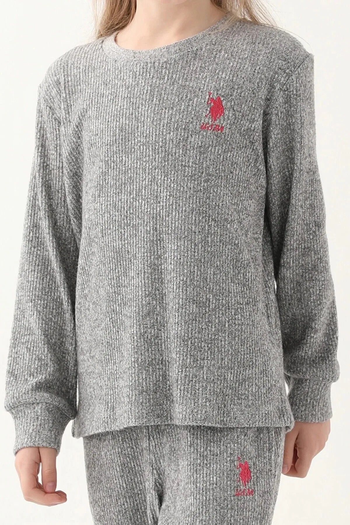 U.S. Polo Assn Candy Girl Gri Kız Çocuk Eşofman Takımı