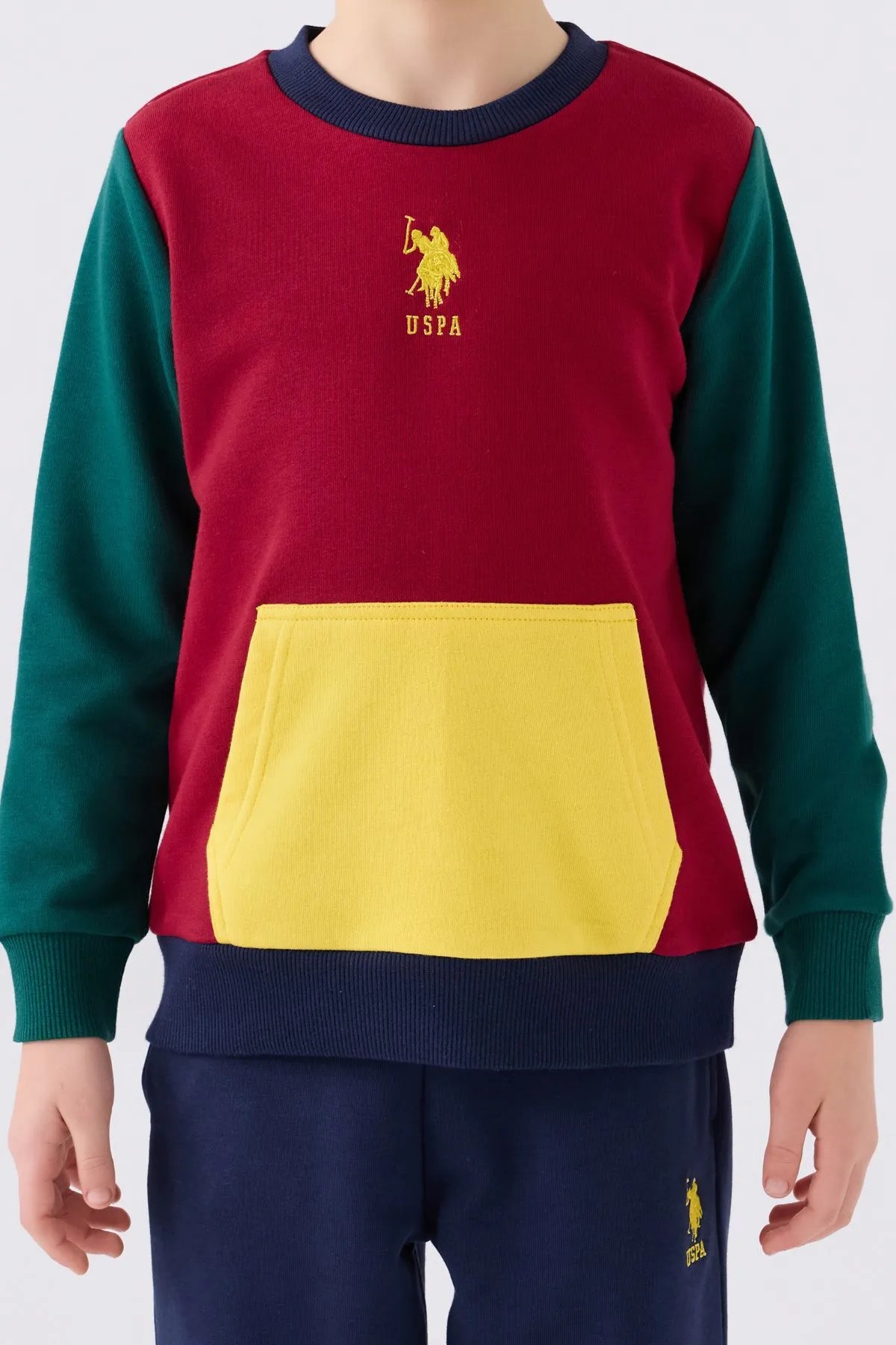 U.S. Polo Assn. Erkek Çocuk Kanguru Cepli Alt Üst Takım