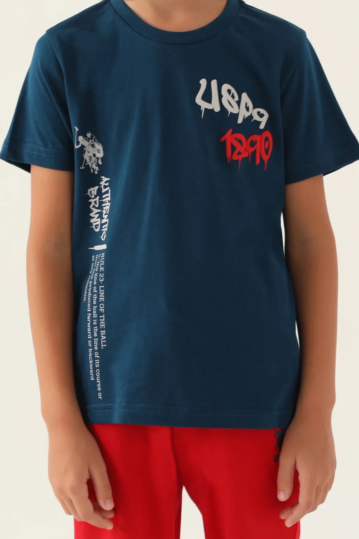 U.S. Polo Assn. Erkek Çocuk/Genç Bermuda Takım Lacivert