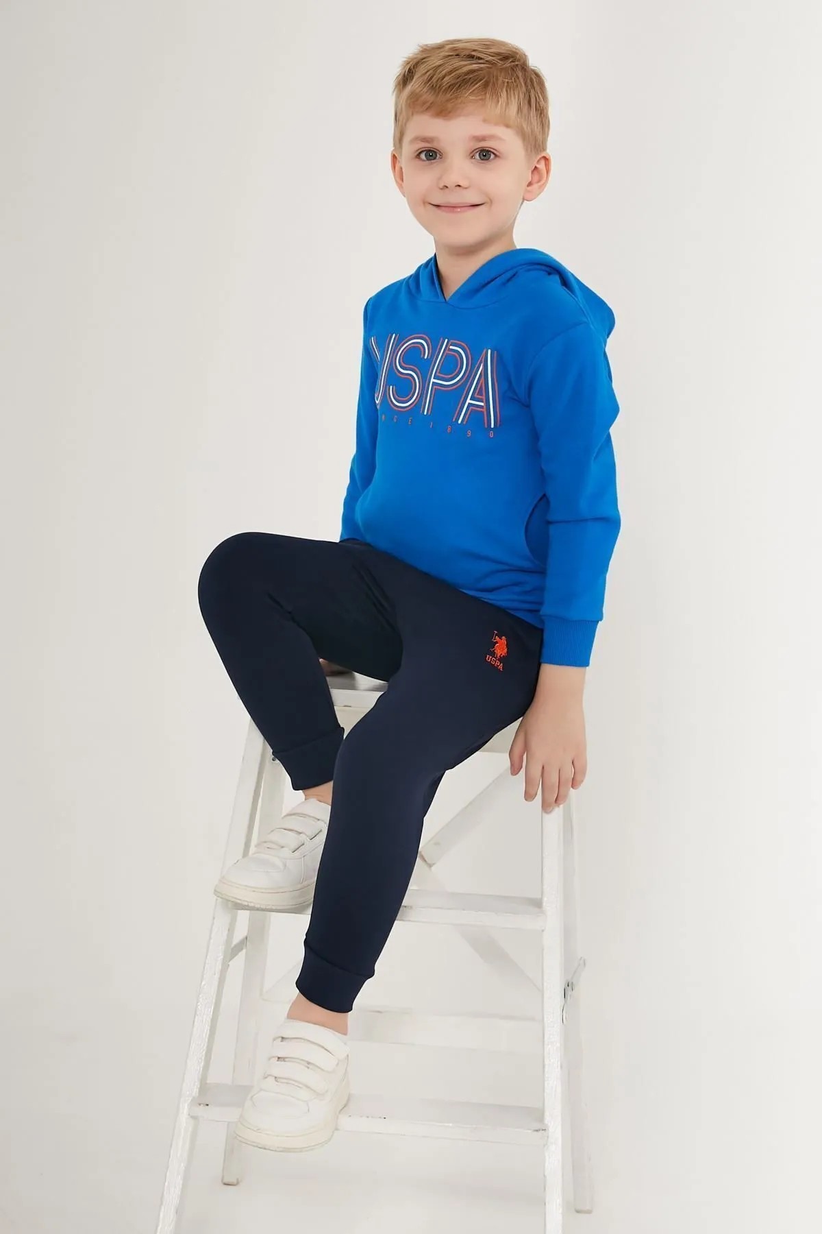 U.S. Polo Assn. Erkek Çocuk New Stil Kapüşonlu Eşofman Takımı