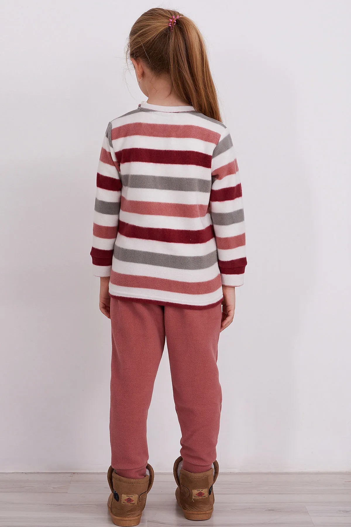 Rabbit Pembe Kız Çocuk Uzun Kol Pijama Takım
