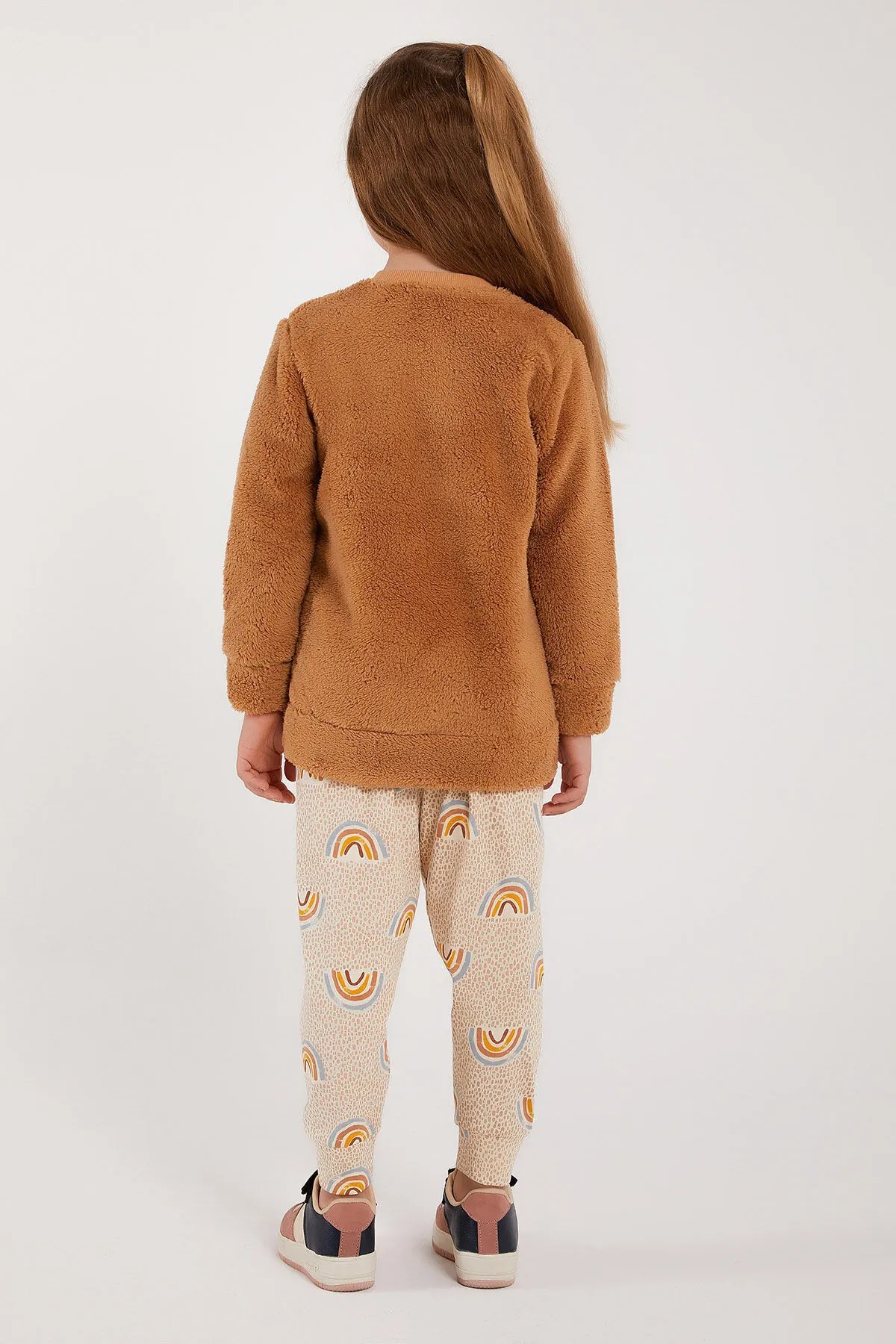 Polar Bear Camel Kız Çocuk Uzun Kol Pijama Takım