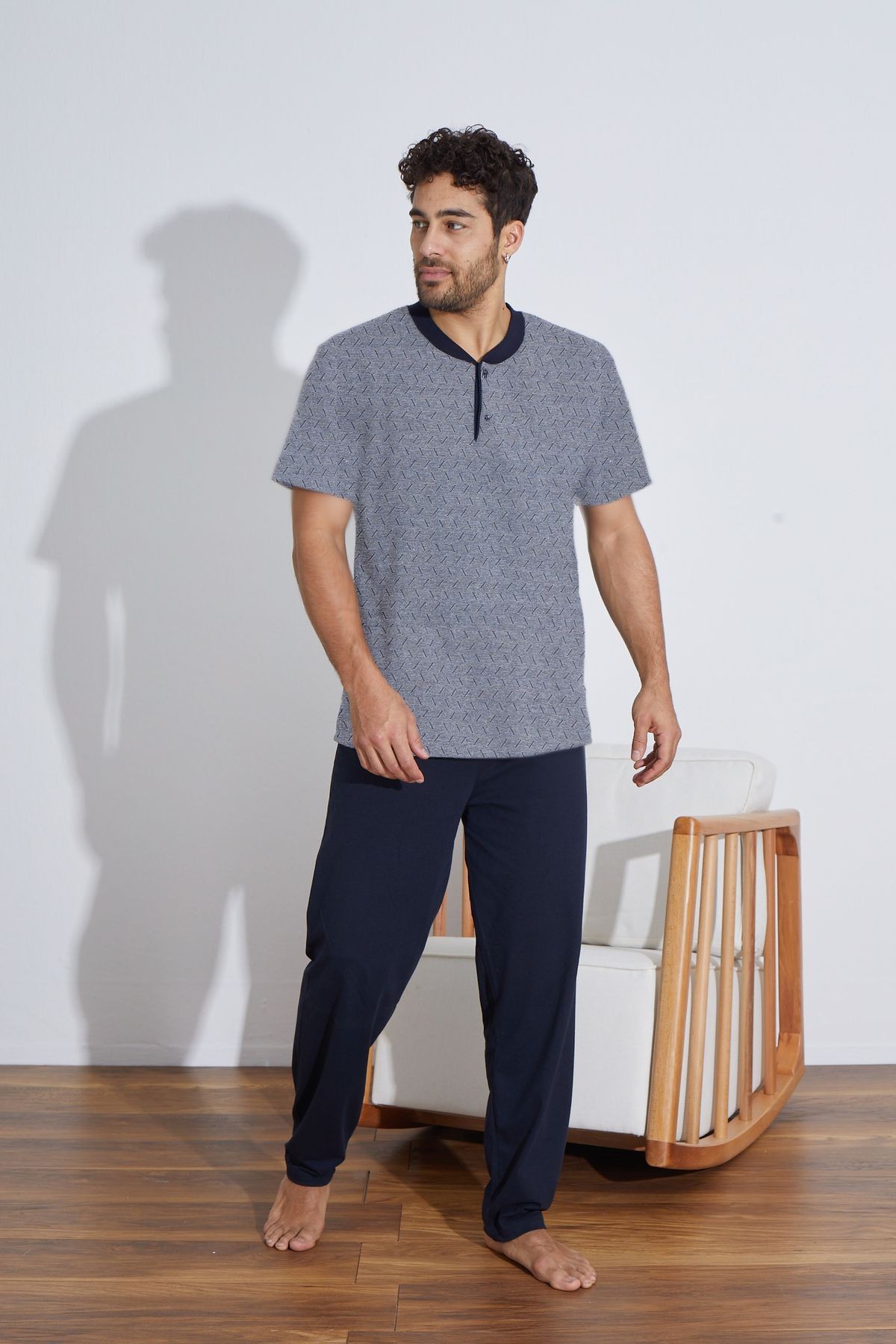 Penye Erkek Süprem (Yazlık) Pijama Takımı